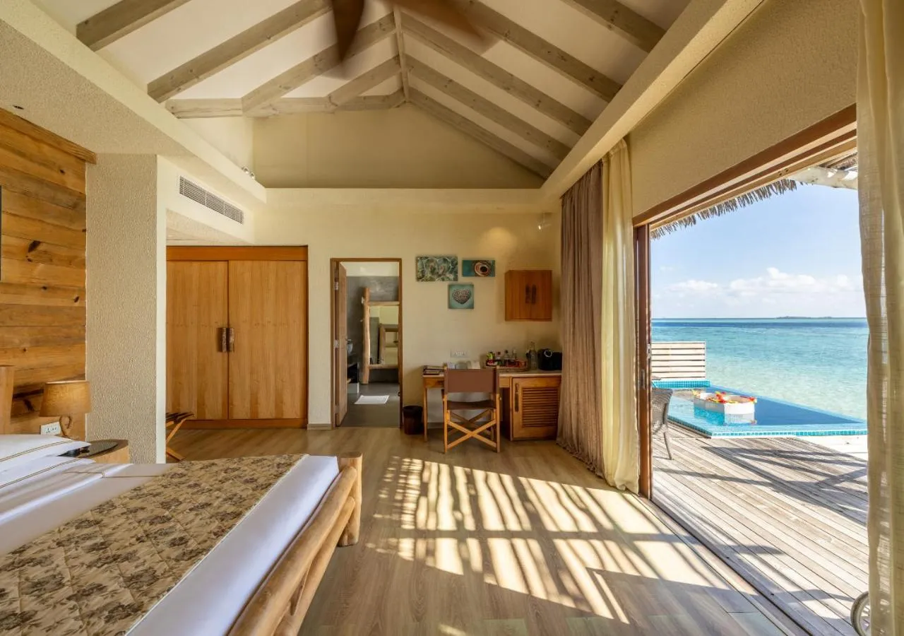 View (from property/room), Bed in You & Me Maldives - Adults Only - Premium All-Inclusive