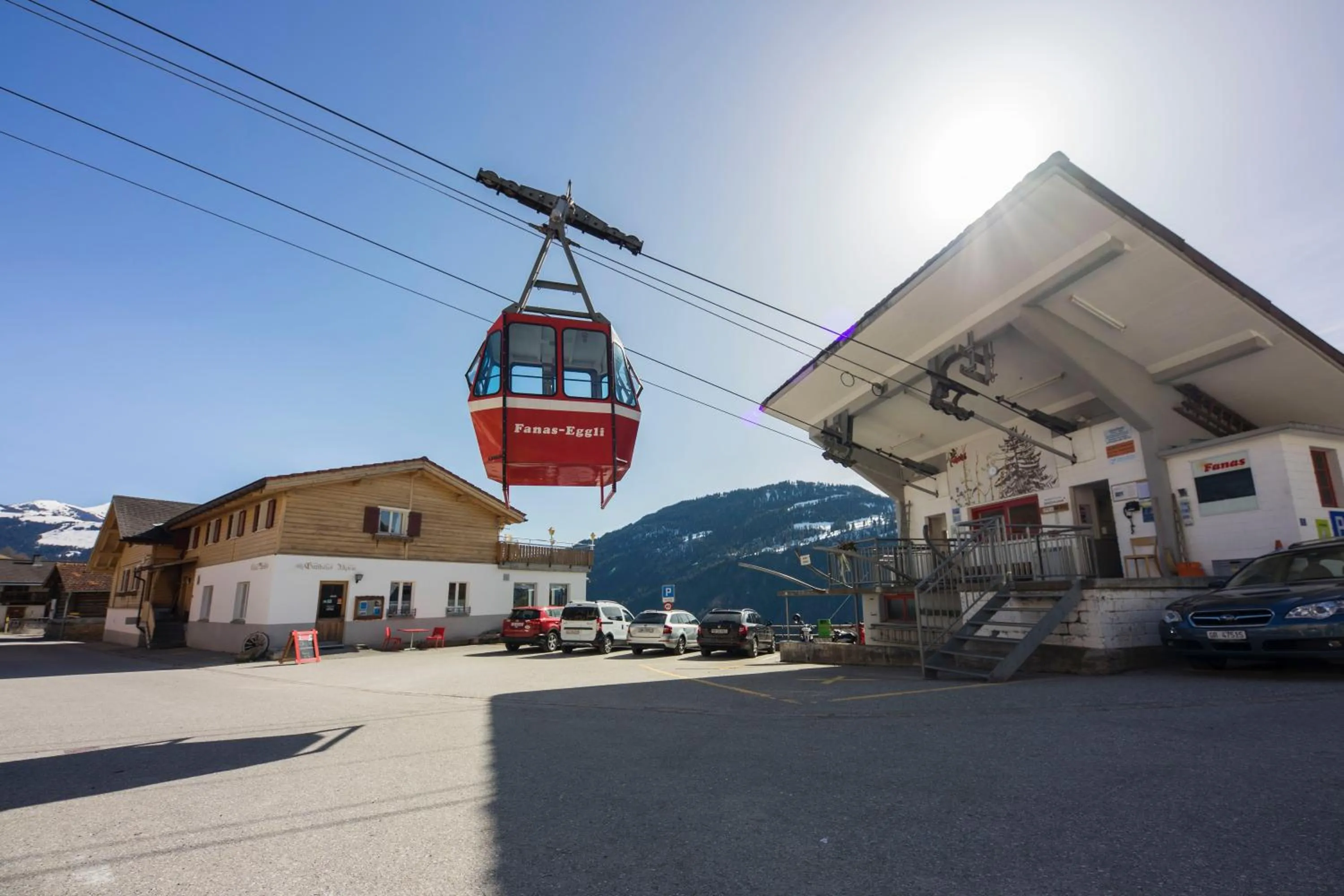 Property building in Gästehaus Alpina in Fanas