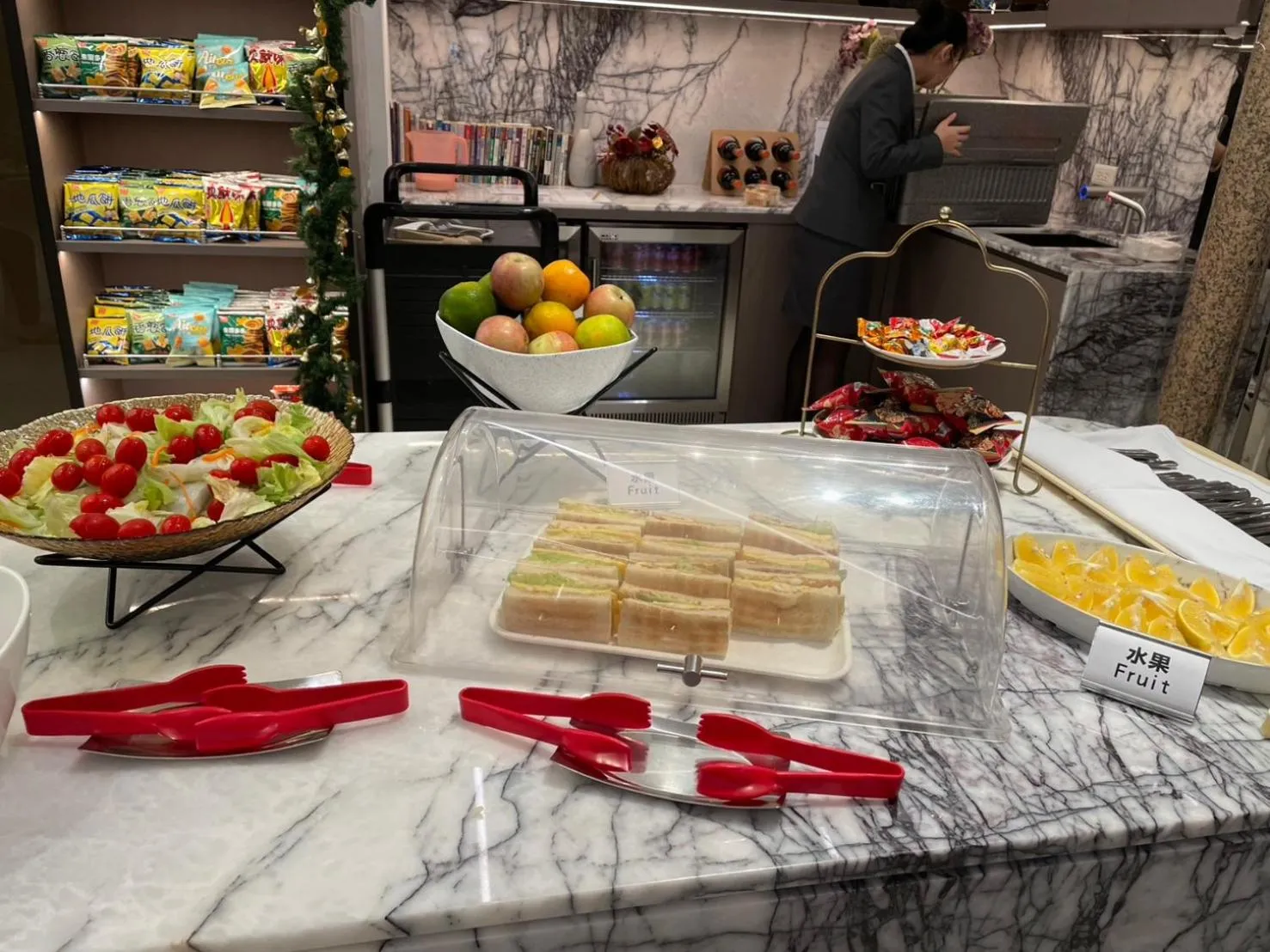 Buffet breakfast in Taipei Charming City Hotel