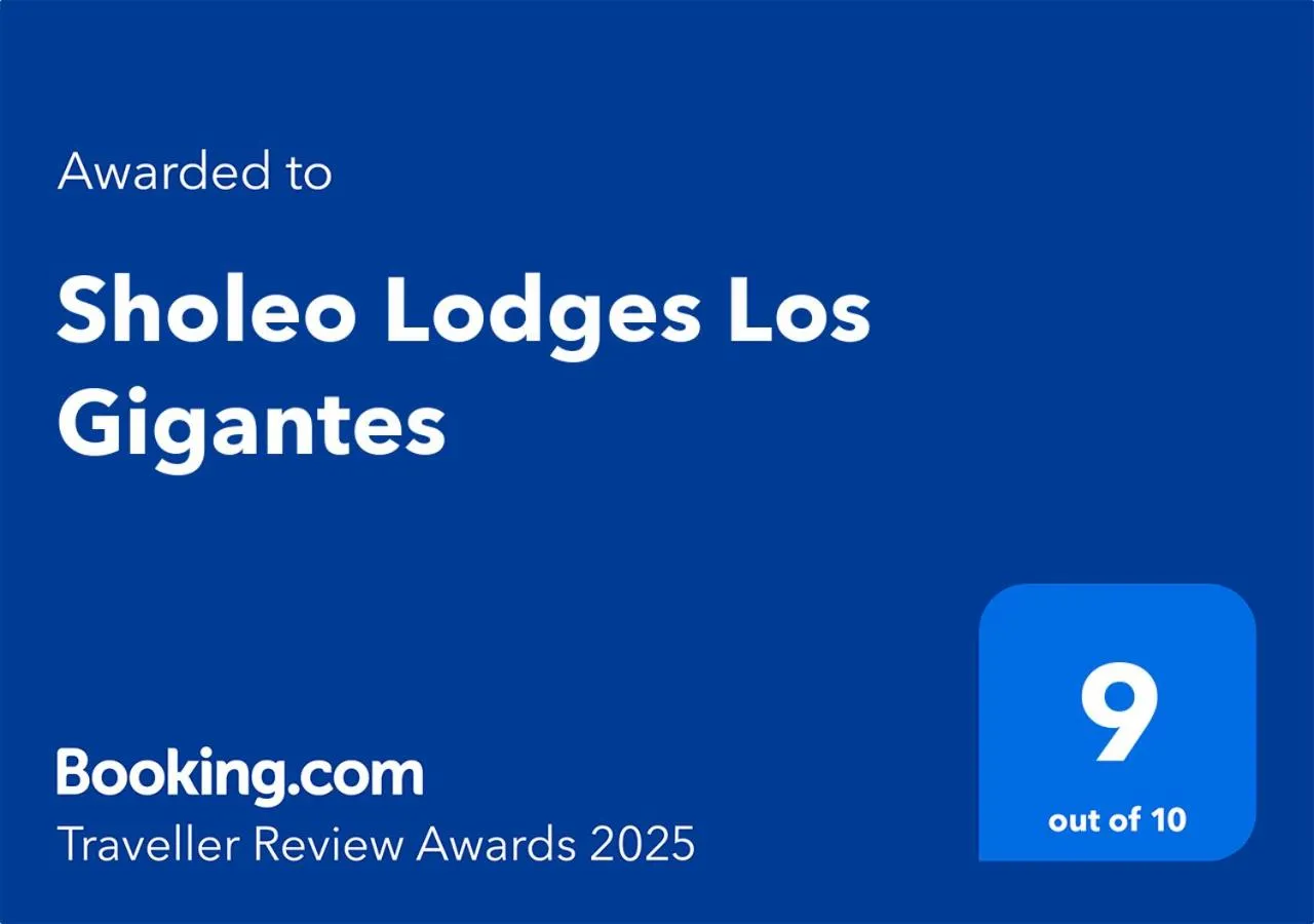 Certificate/Award in Sholeo Lodges Los Gigantes