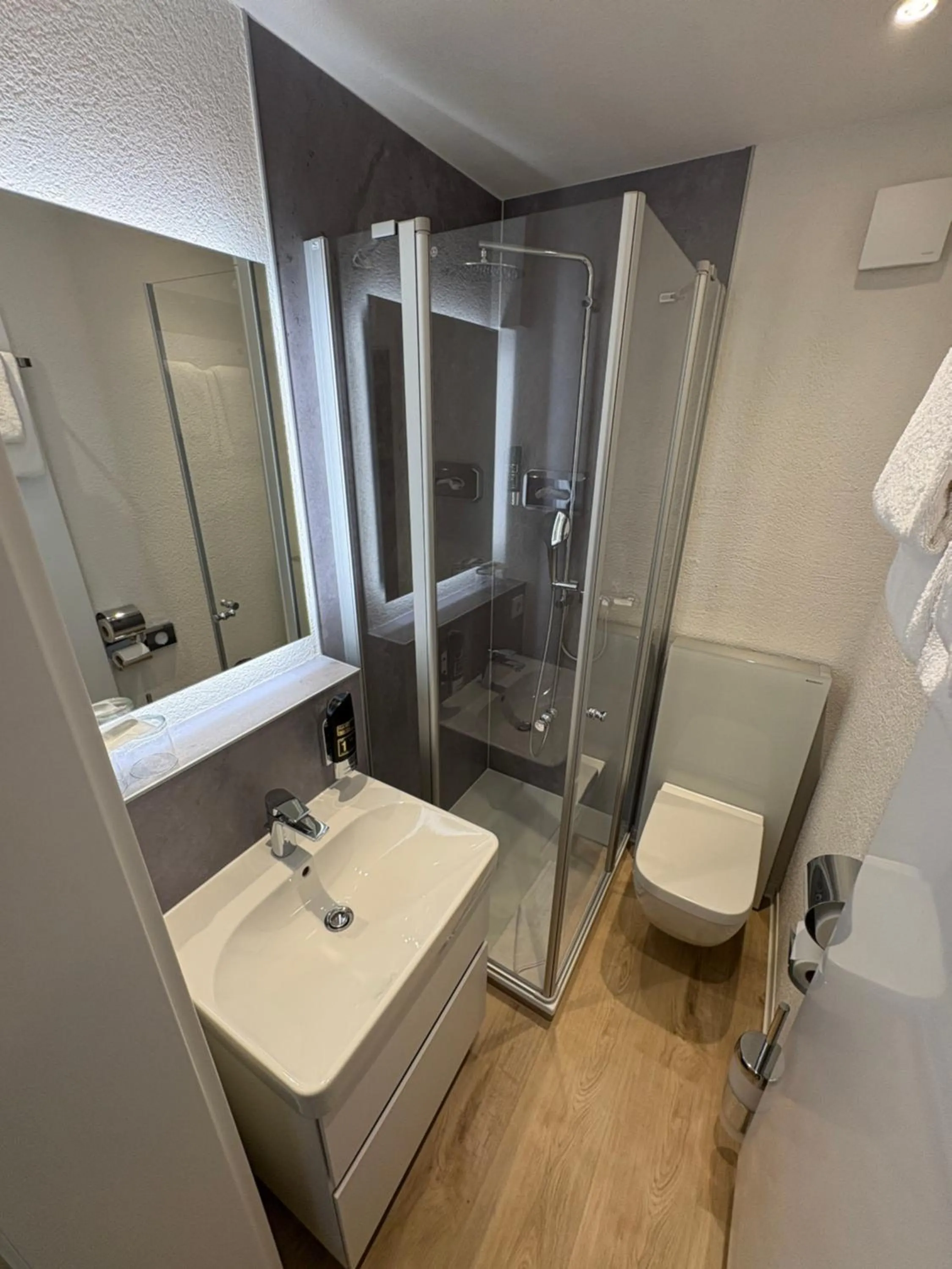 Shower in Das Mühlentor Hotel