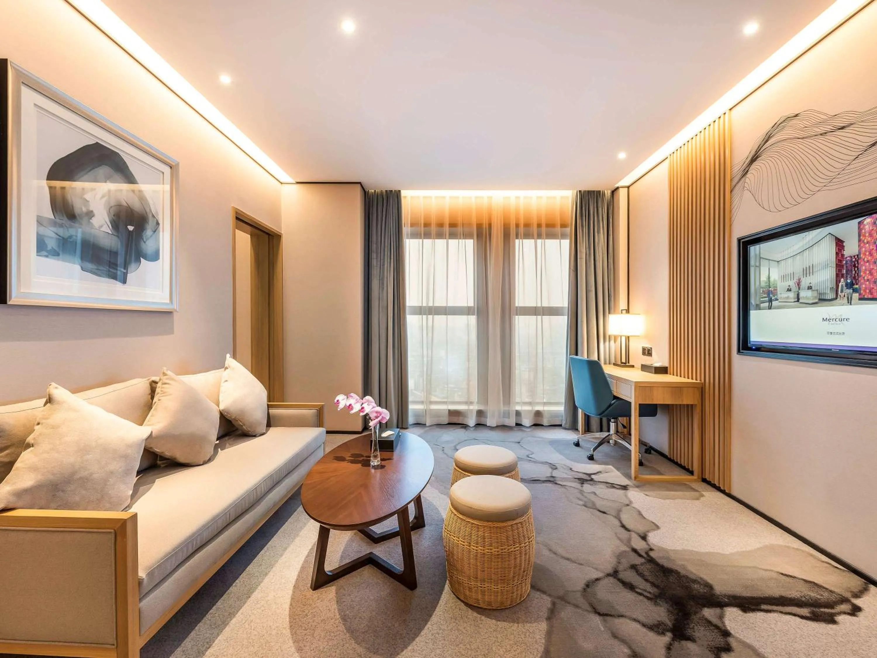 Photo of the whole room in Mercure Chengdu Huapaifang