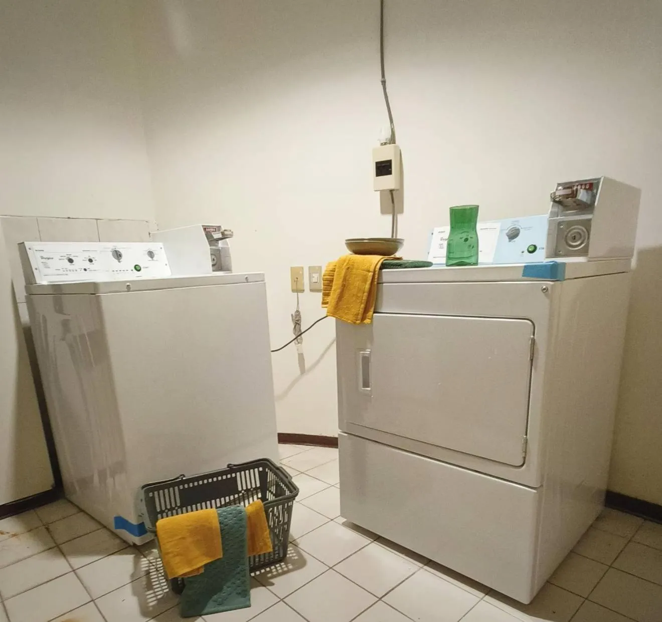 washing machine in Deja Vu Hotel