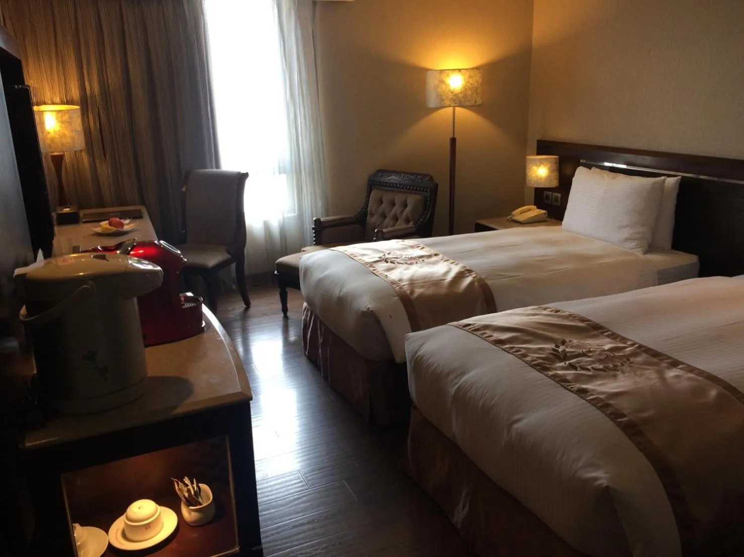 Bed in Taichung Charming City Hotel