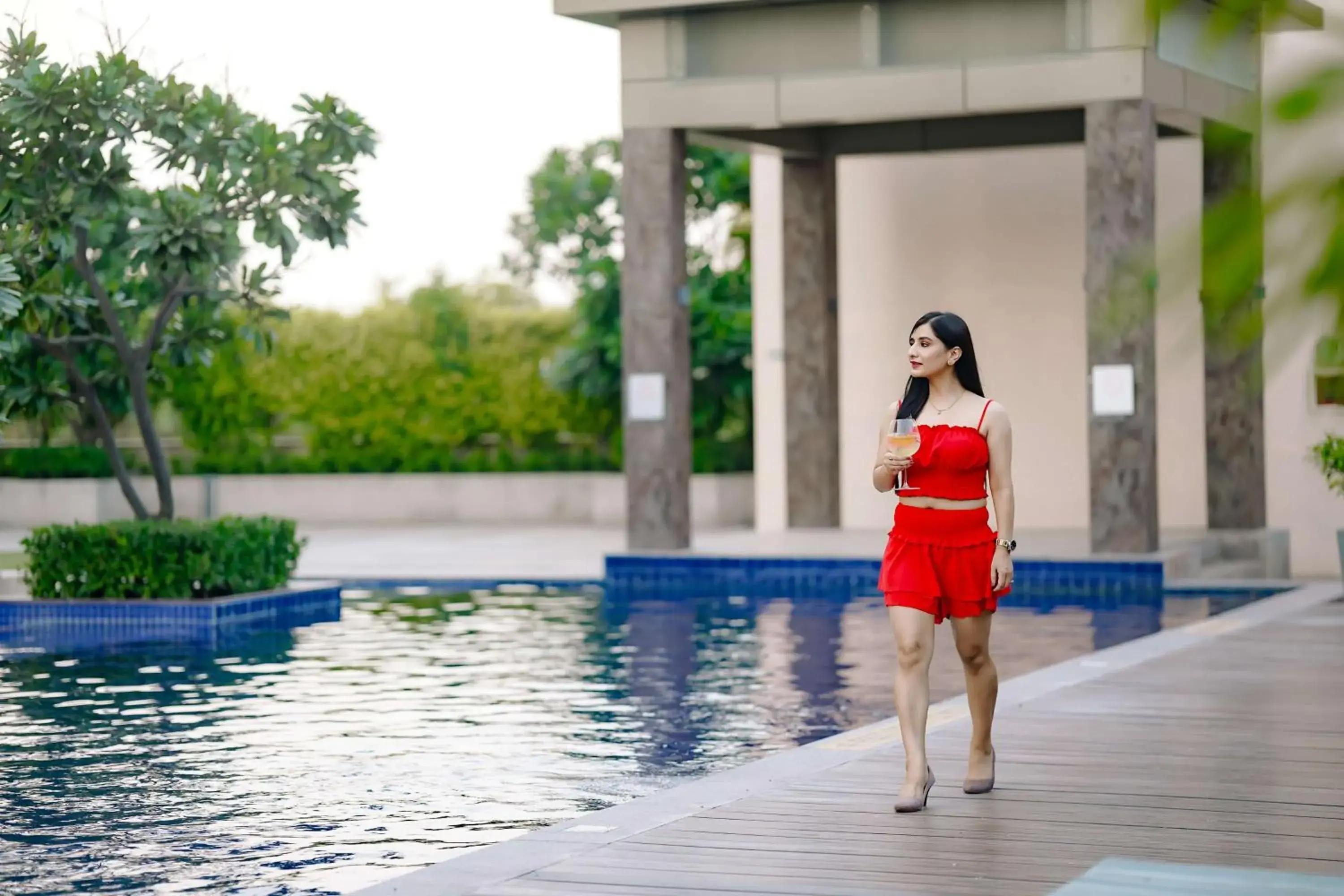 Pool view in Radisson Blu Hotel Amritsar Pool view in Radisson Blu Hotel Amritsar