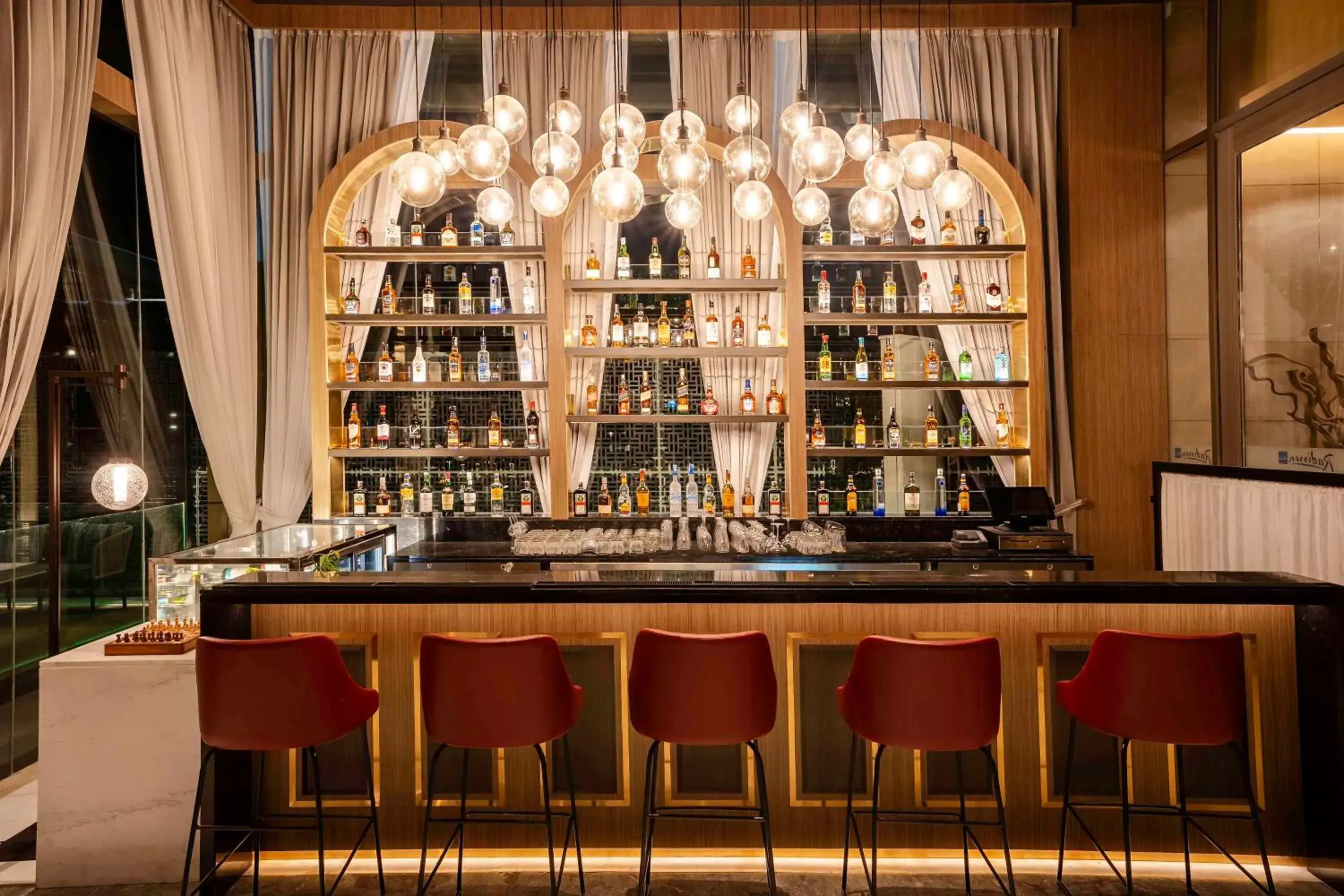 Lounge or bar in Radisson Blu Hotel Amritsar Lounge or bar in Radisson Blu Hotel Amritsar