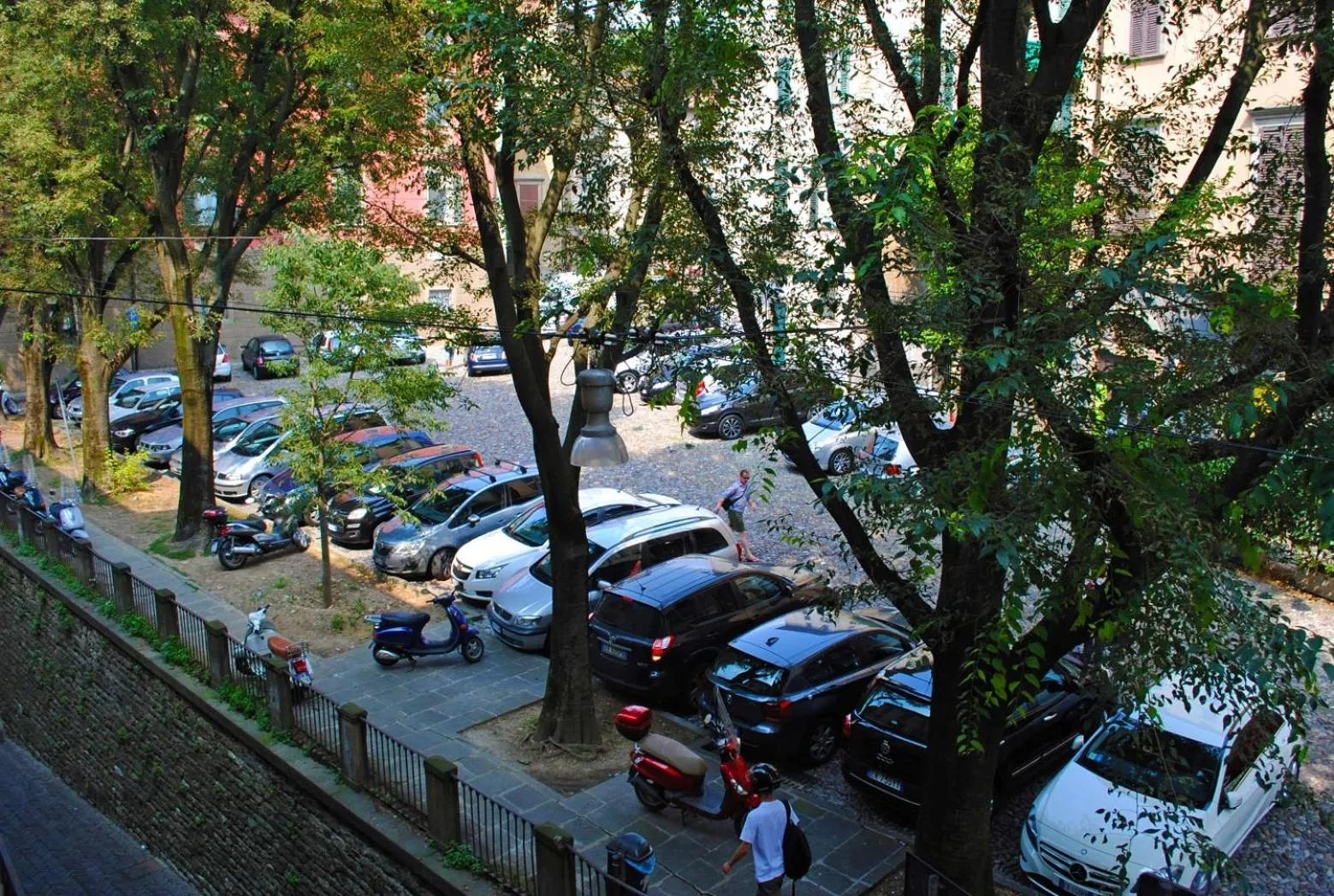 Street view in Bergamo Alta Guest House