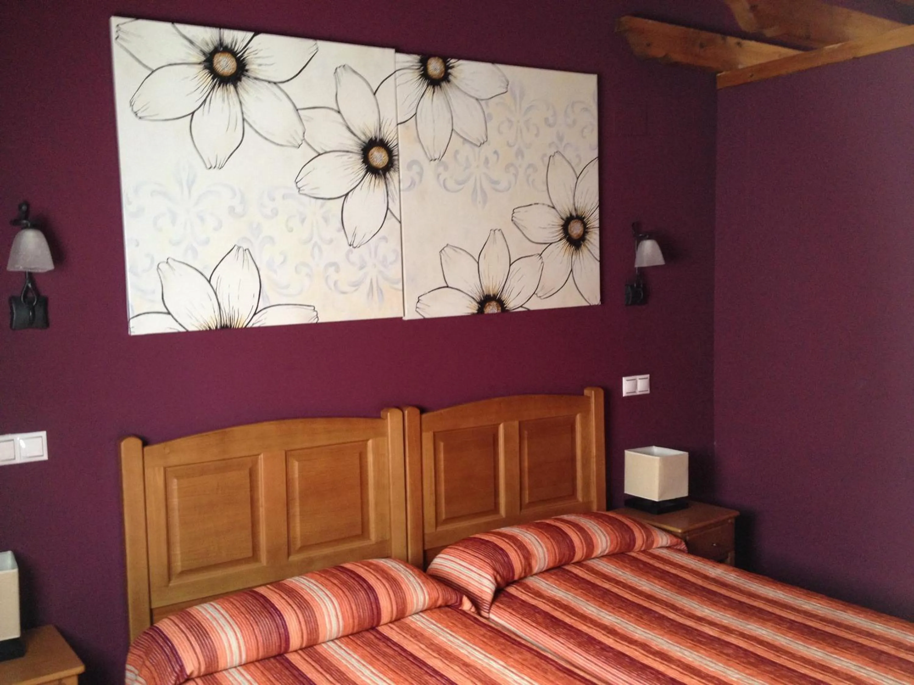 Bed in Hosteria San Emeterio