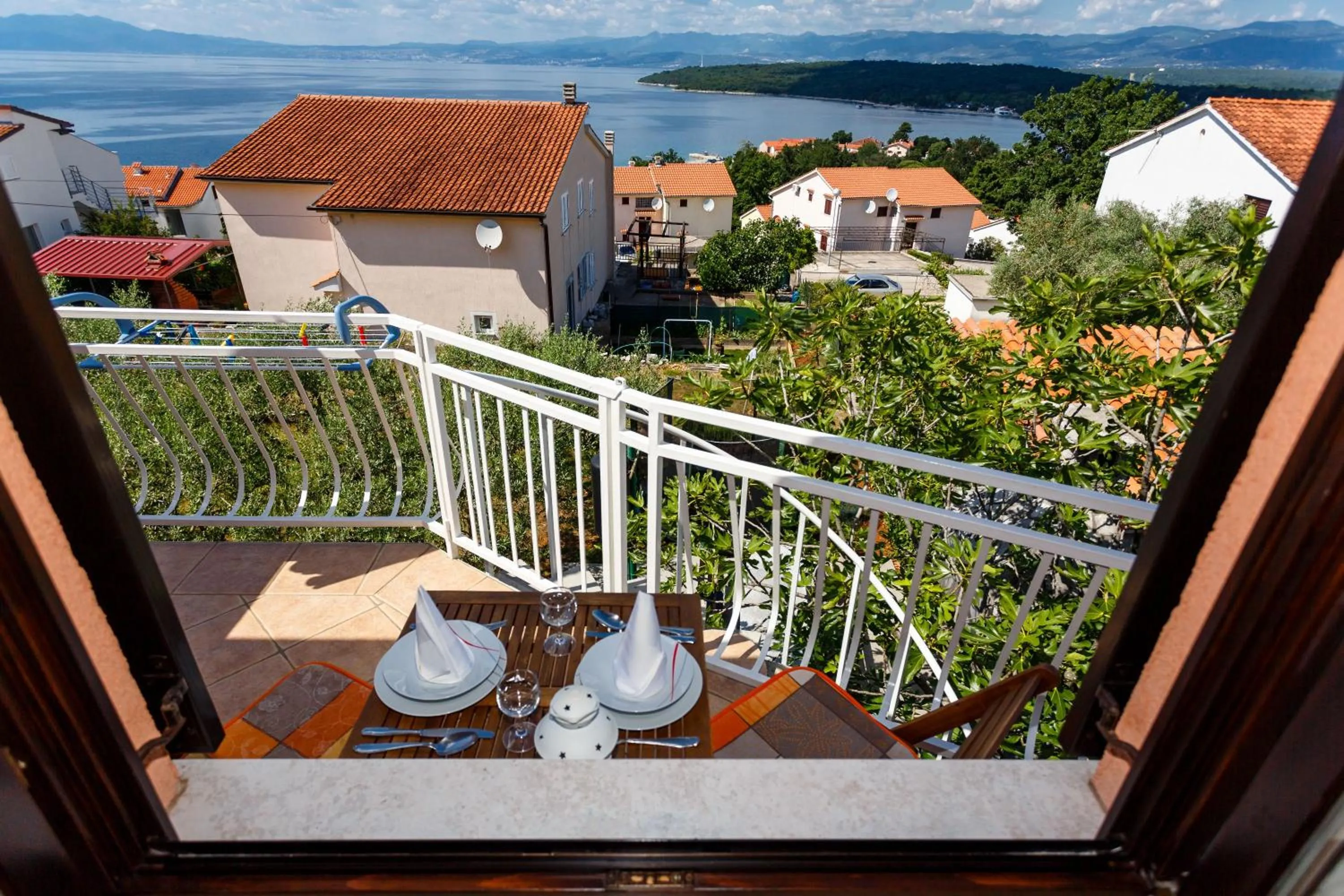 Balcony/Terrace in Apartment Karabaic by El-Pi Tours