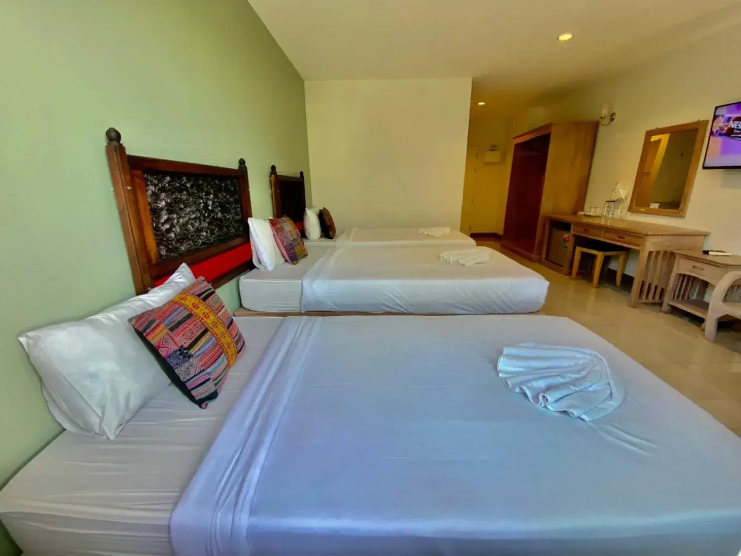 Bed in At Ruam Chok Hotel Bed in At Ruam Chok Hotel