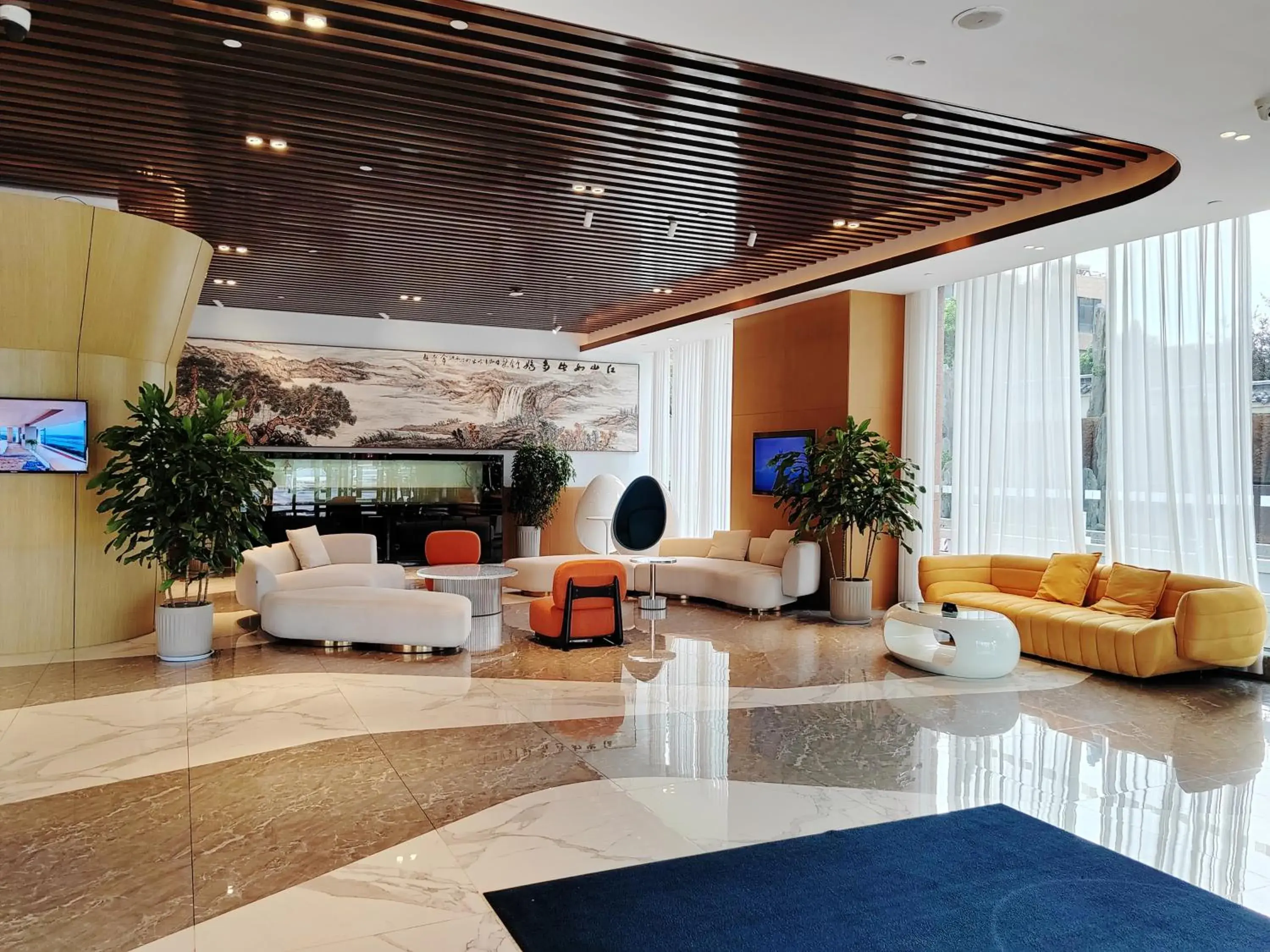 Lobby or reception in Holiday Inn Express Linyi Riverside by IHG Lobby or reception in Holiday Inn Express Linyi Riverside by IHG