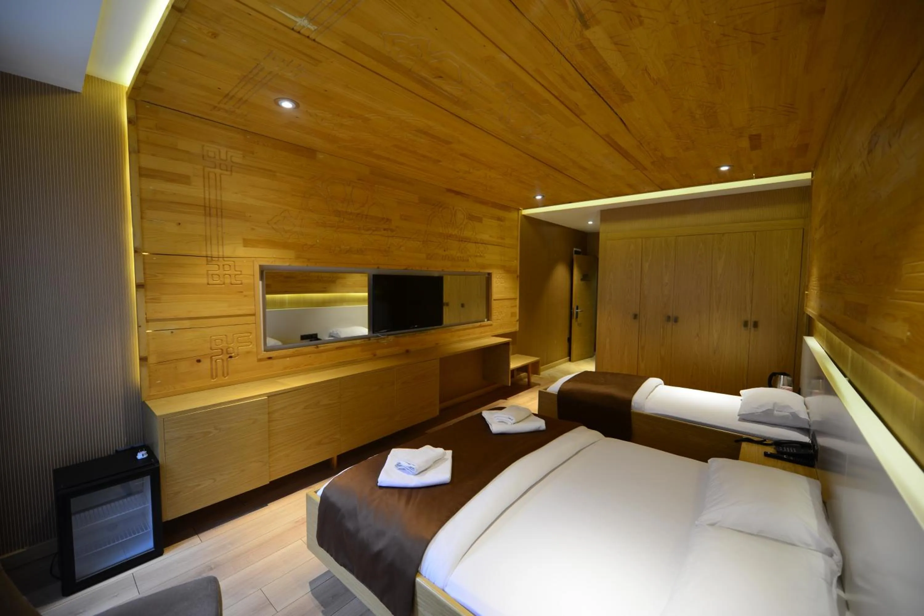 Bed in Inanlar Deluxe Hotel & Bungalow