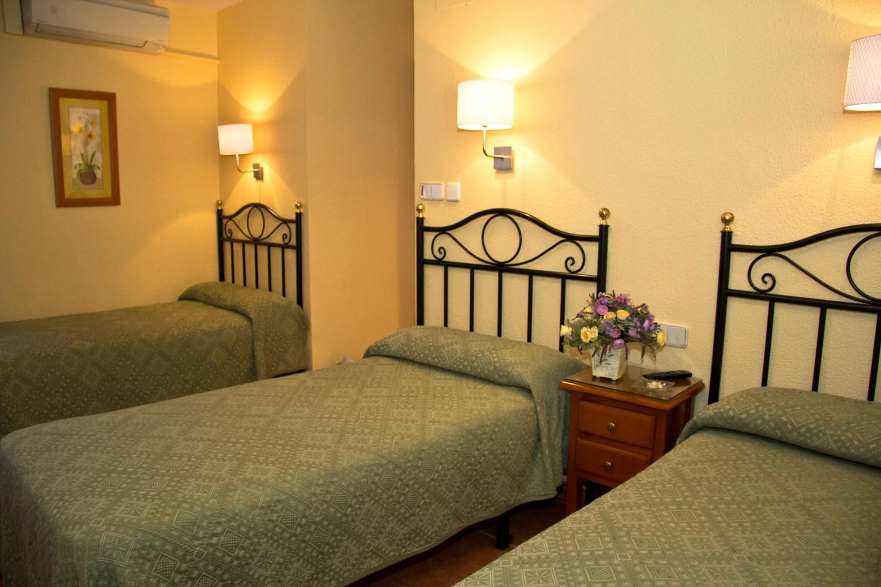 Bed in Hostal Los Alpes