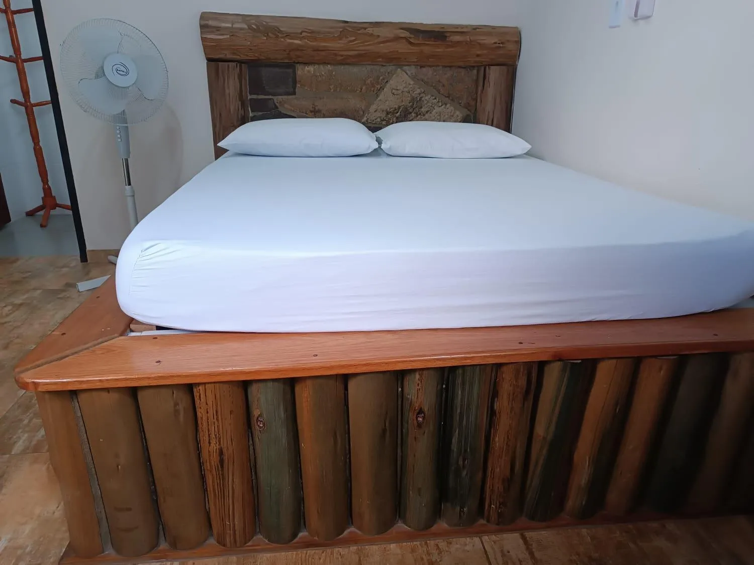 Bed in Pousada Rústica