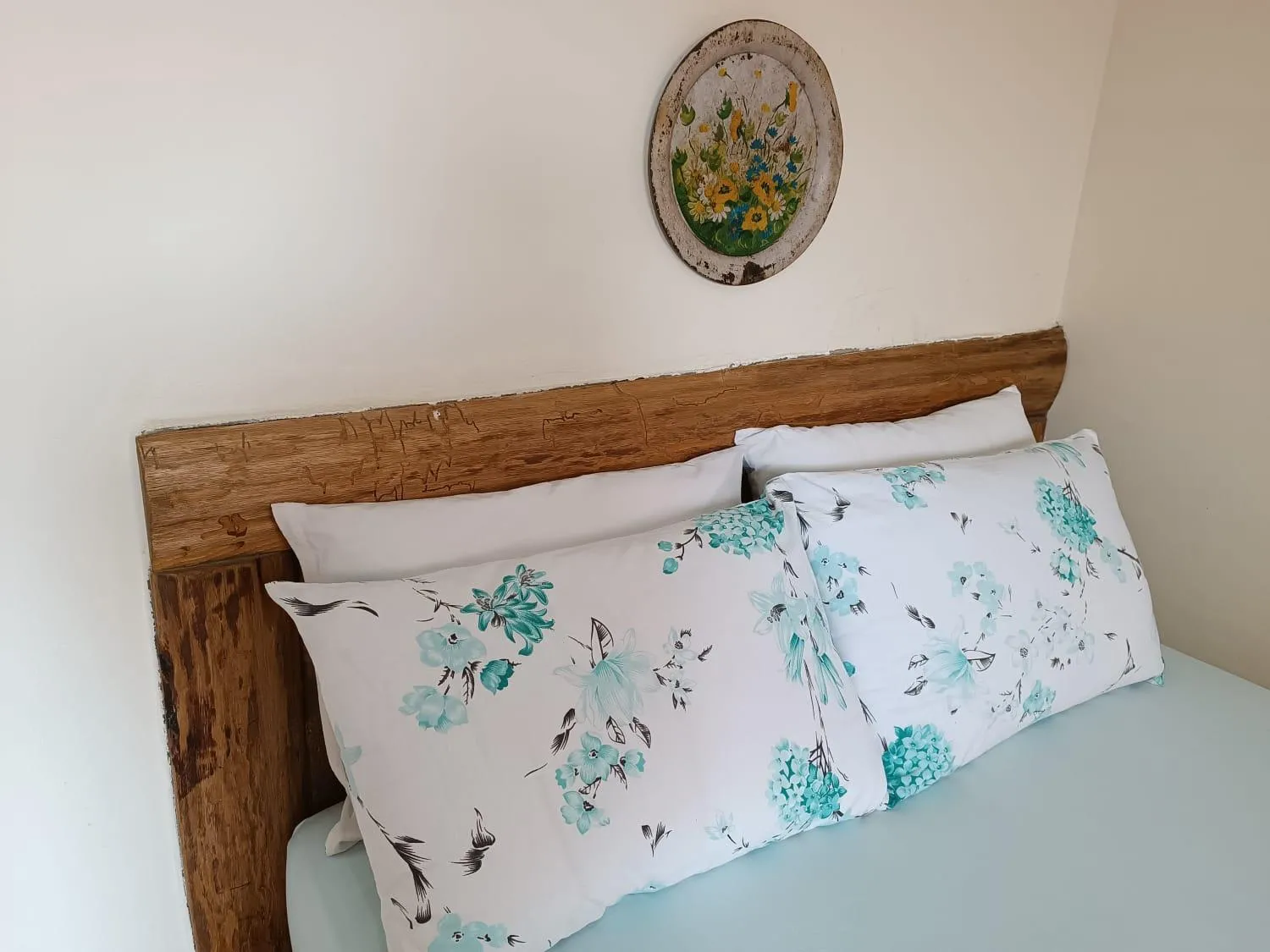 Bed in Pousada Rústica