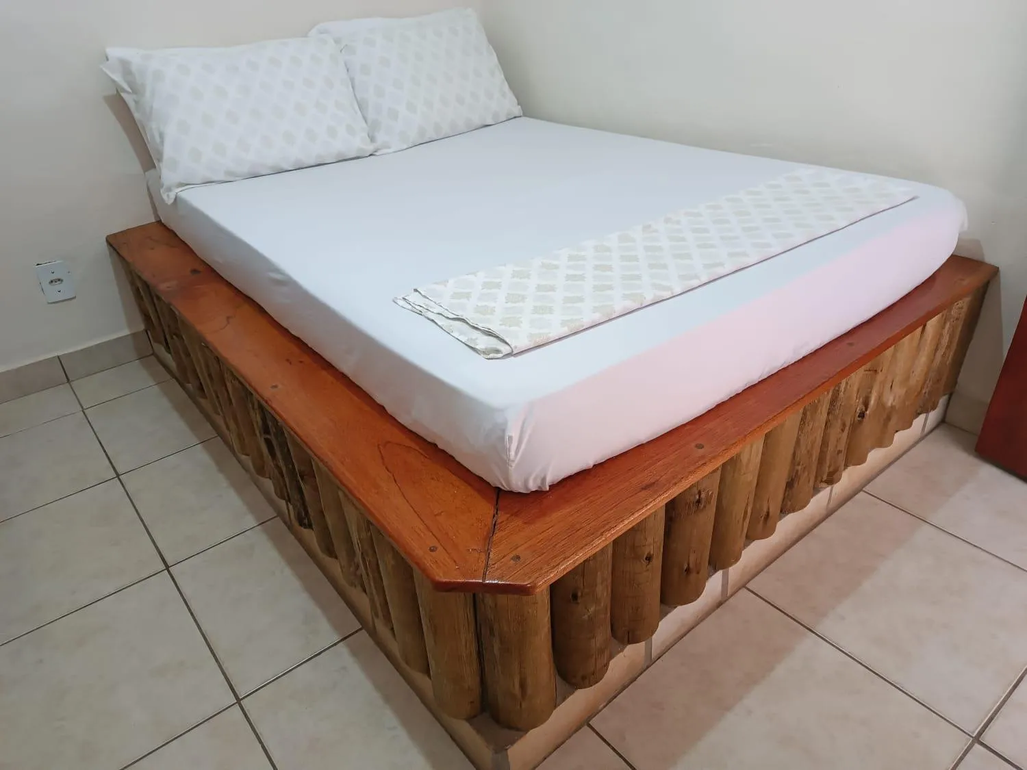 Bed in Pousada Rústica