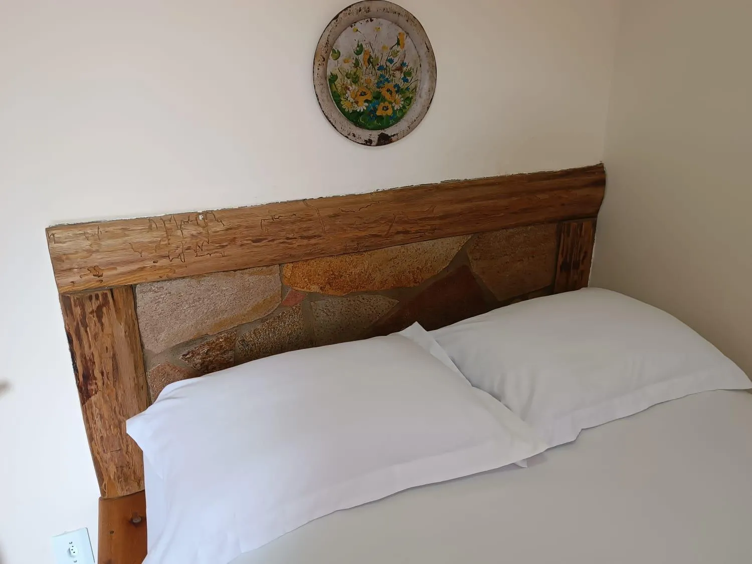 Bed in Pousada Rústica