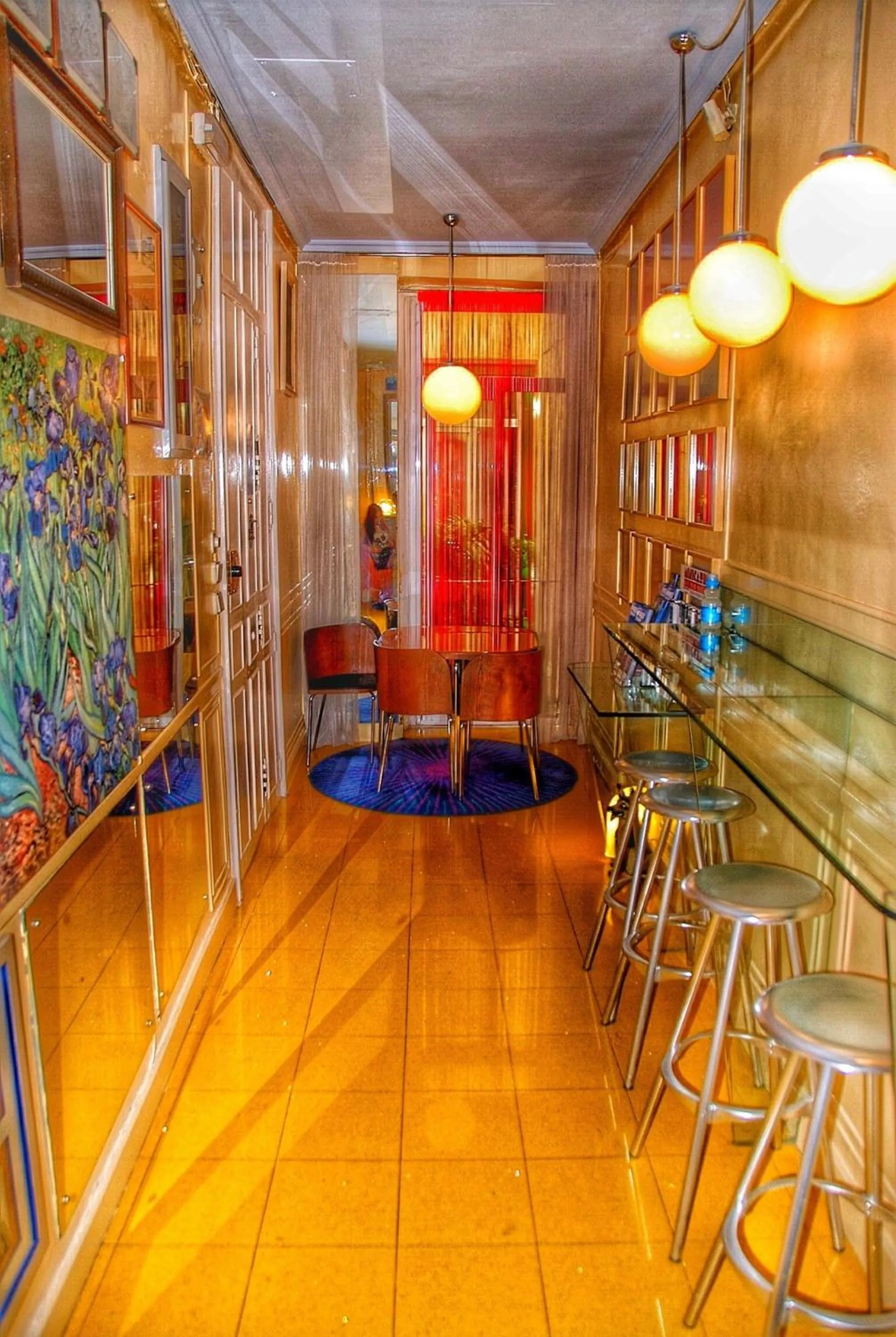 Lobby or reception in Hostal La Fontana