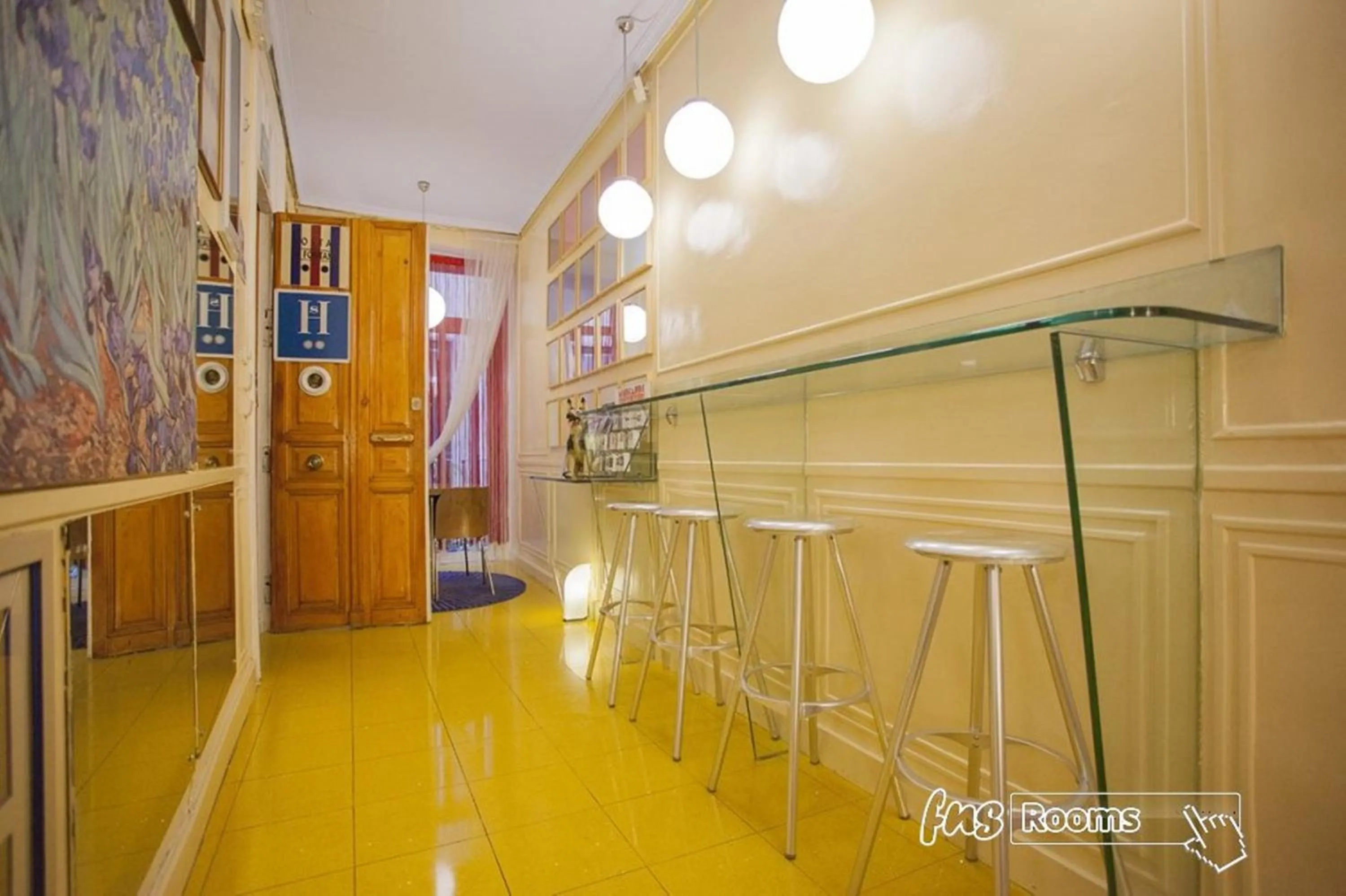 Lobby or reception in Hostal La Fontana