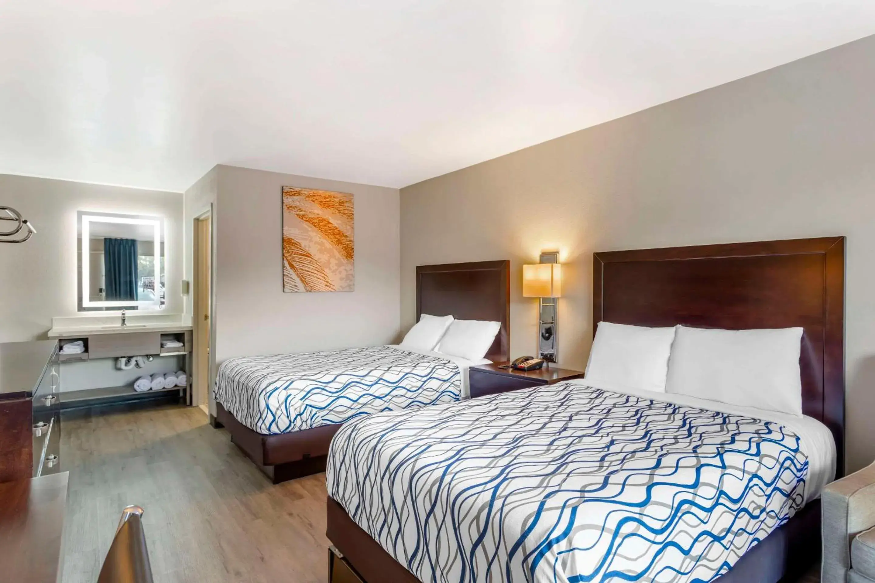 Bedroom, Bed in Rodeway Inn Orange Park - Jacksonville near Naval Air Station Bedroom, Bed in Rodeway Inn Orange Park - Jacksonville near Naval Air Station