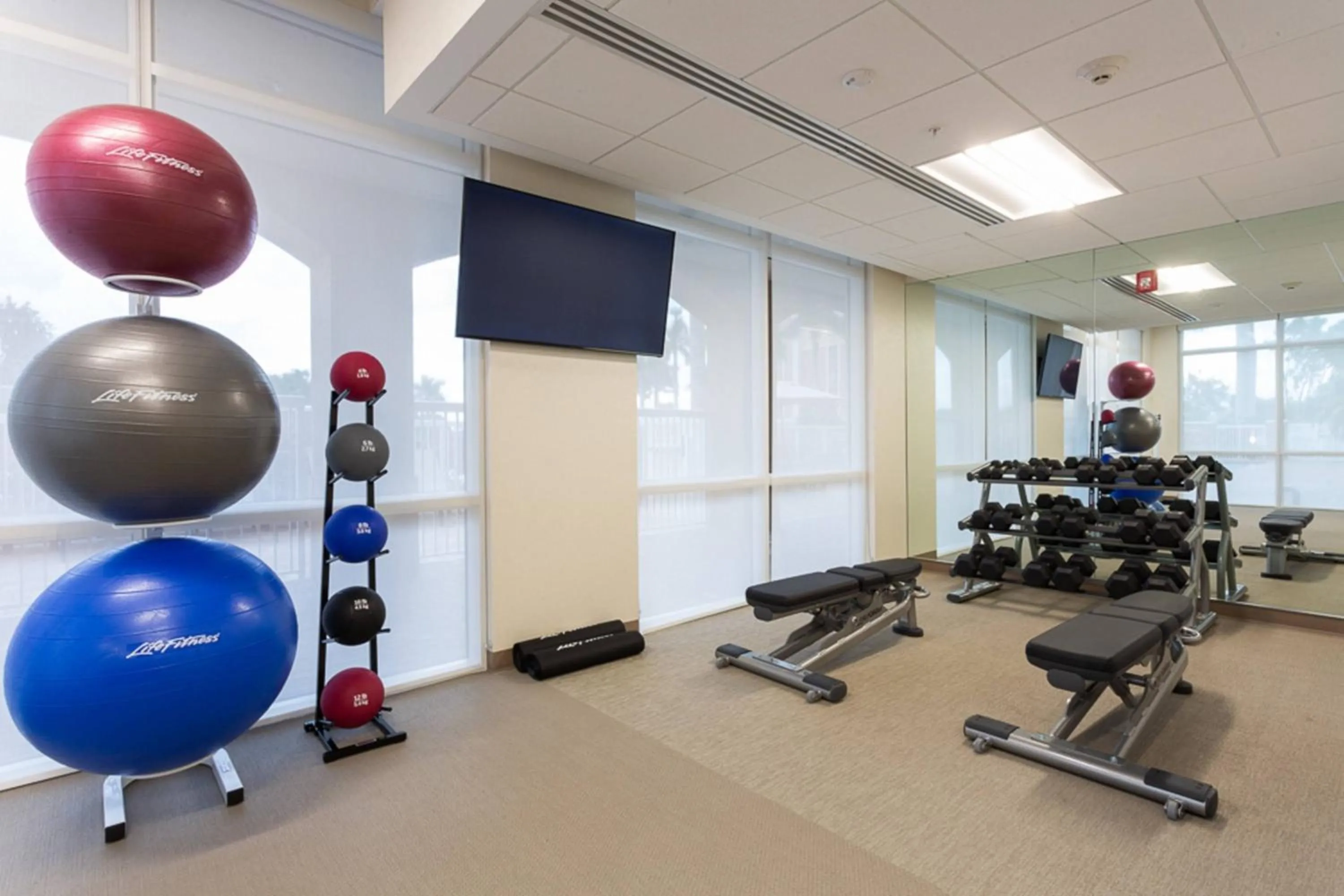 Fitness centre/facilities in SpringHill Suites by Marriott Fort Lauderdale Miramar