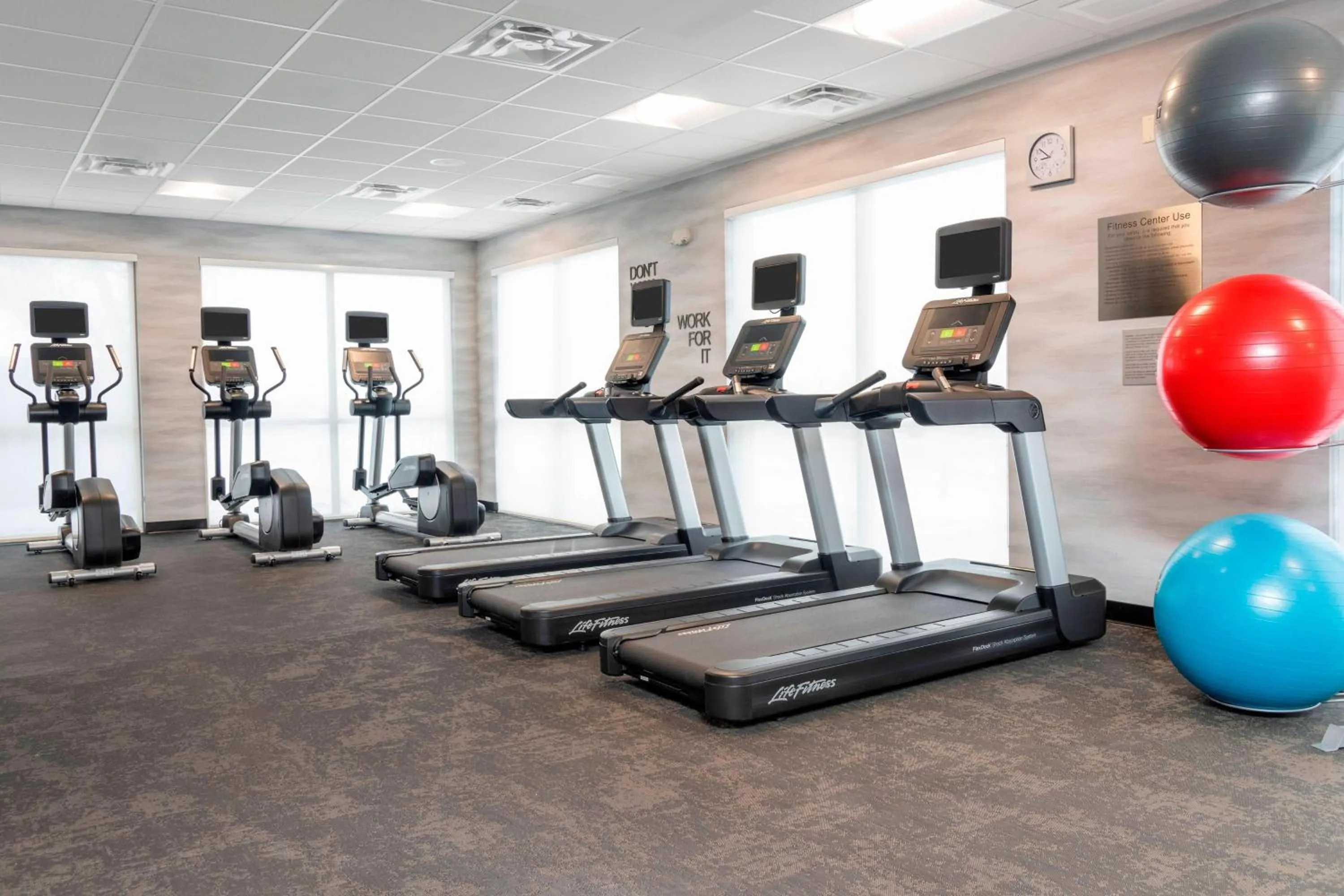 Fitness centre/facilities in Fairfield Inn & Suites by Marriott Fair Oaks Farms