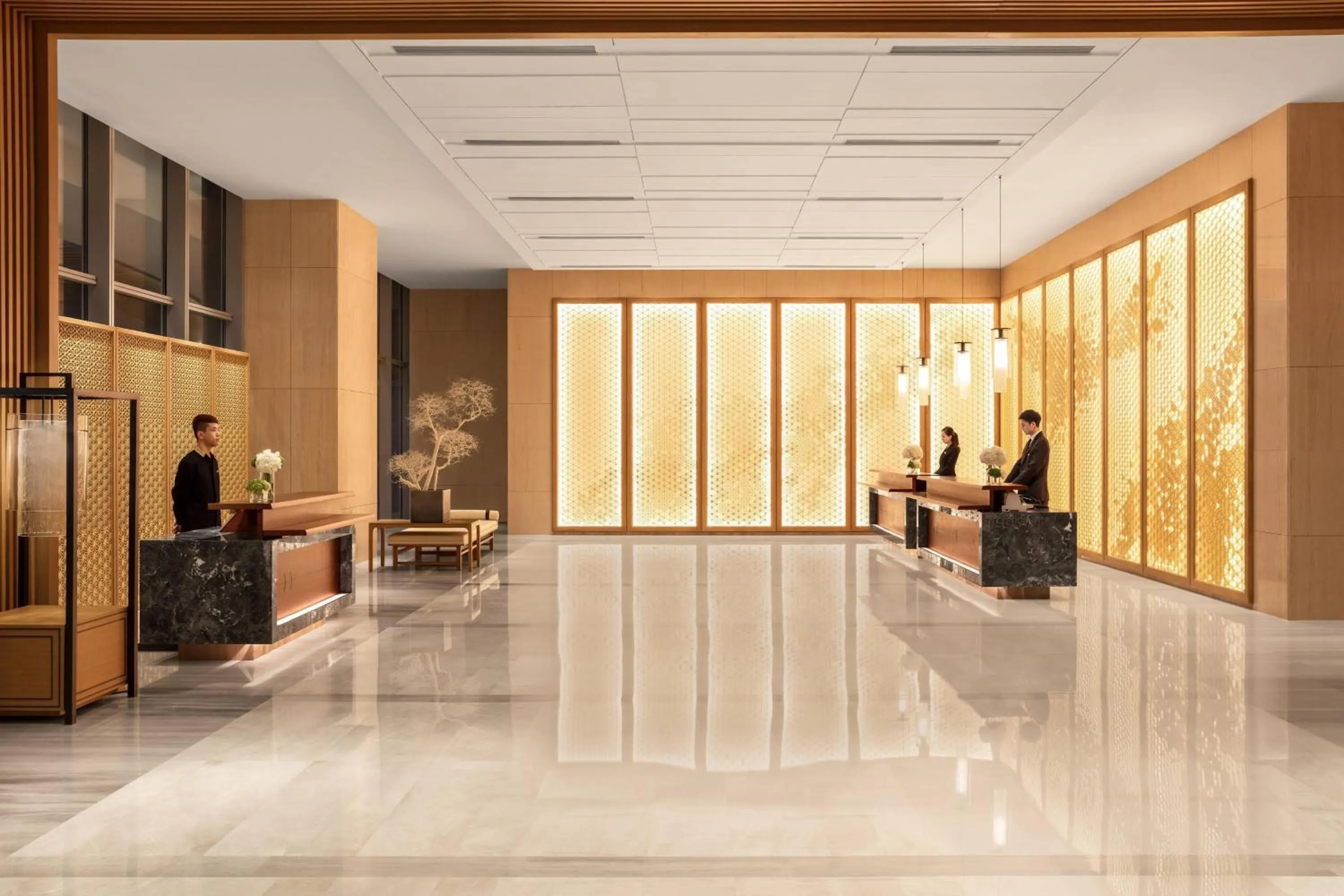 Lobby or reception in Courtyard by Marriott Suzhou Mudu