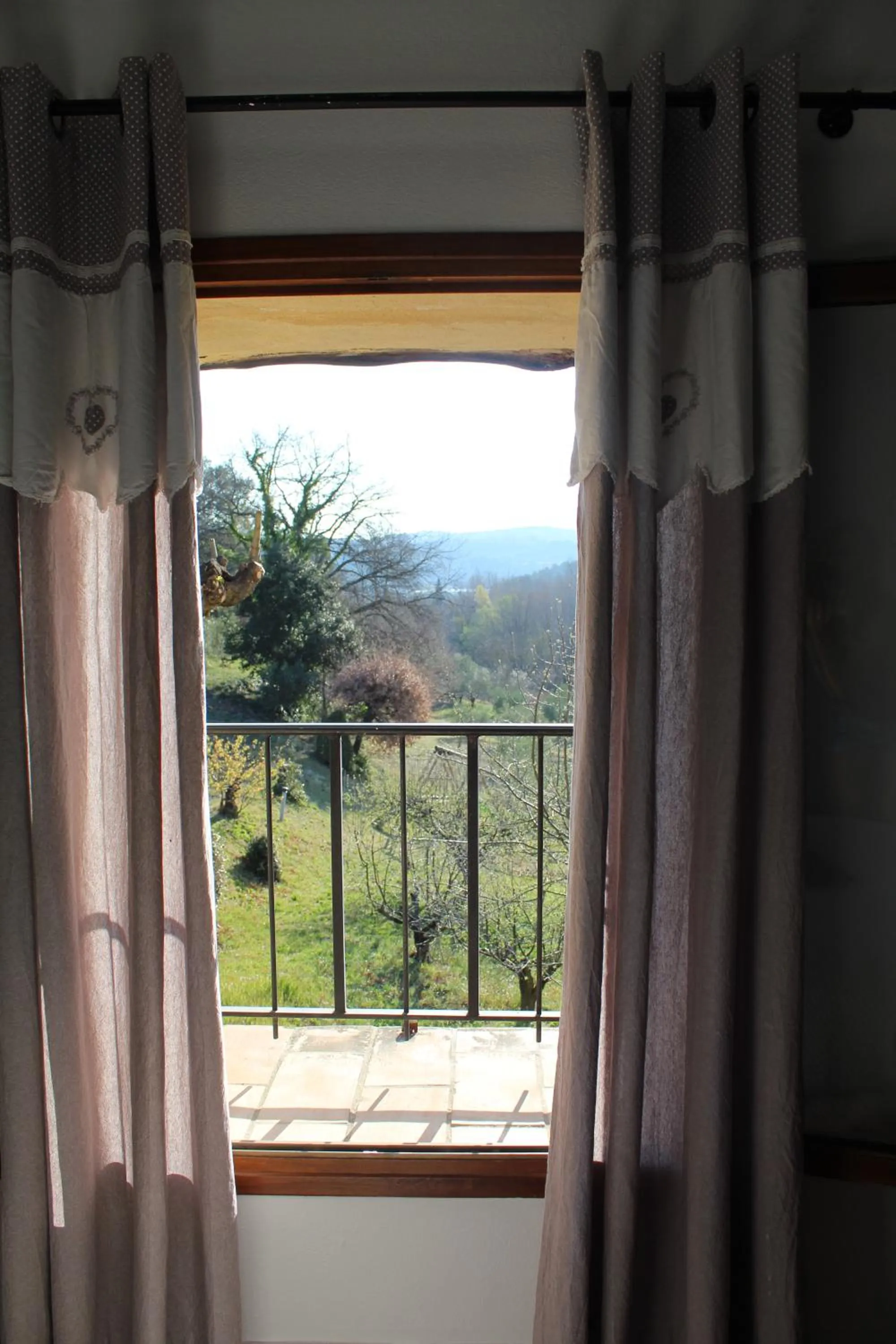Garden view in Les Logis de Paban