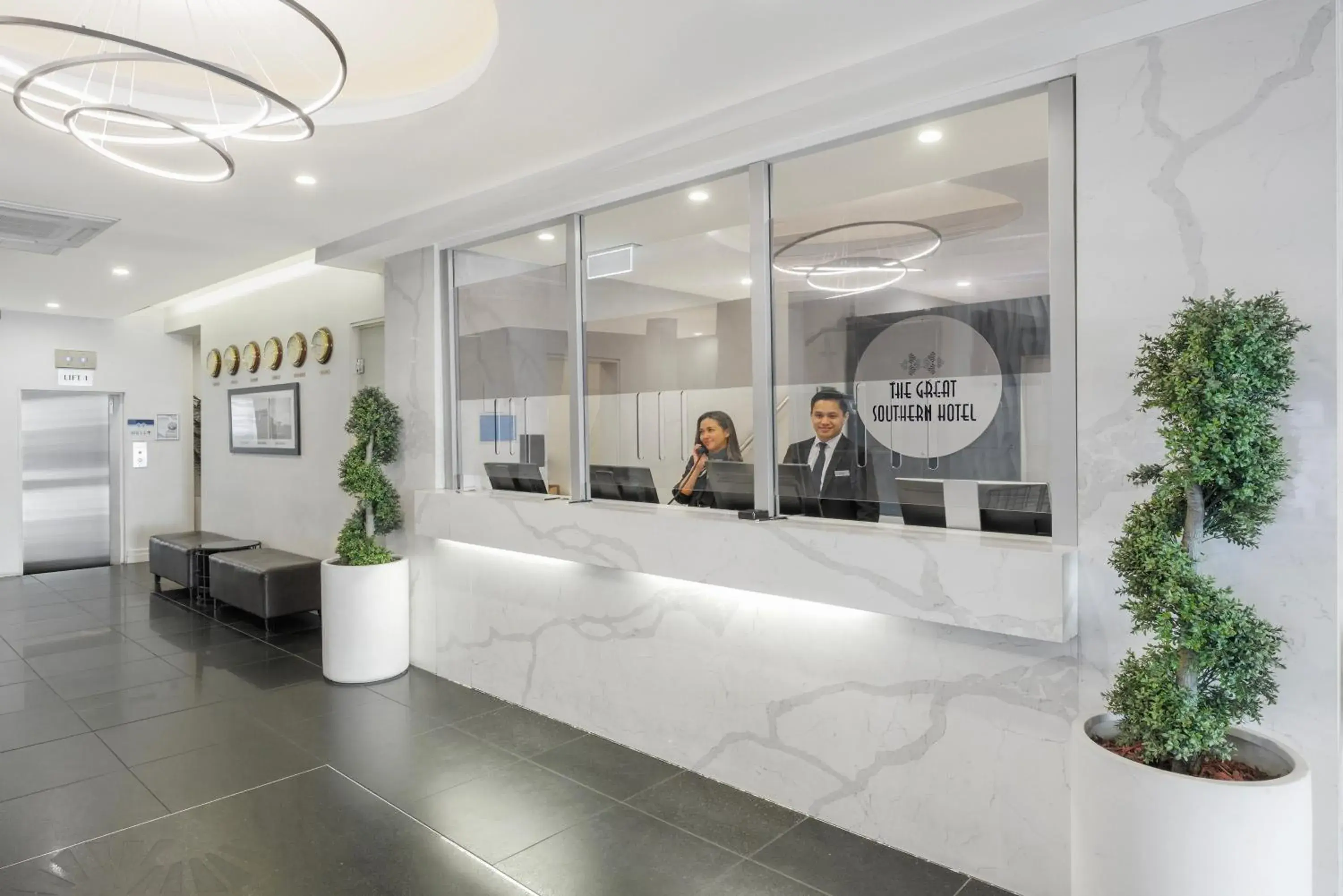 Lobby or reception in Great Southern Hotel Melbourne Lobby or reception in Great Southern Hotel Melbourne