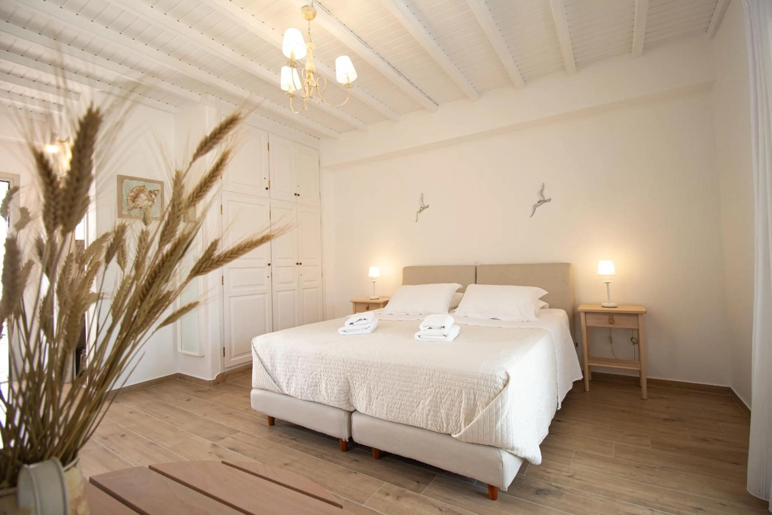 Bed in Crystal View Mykonos