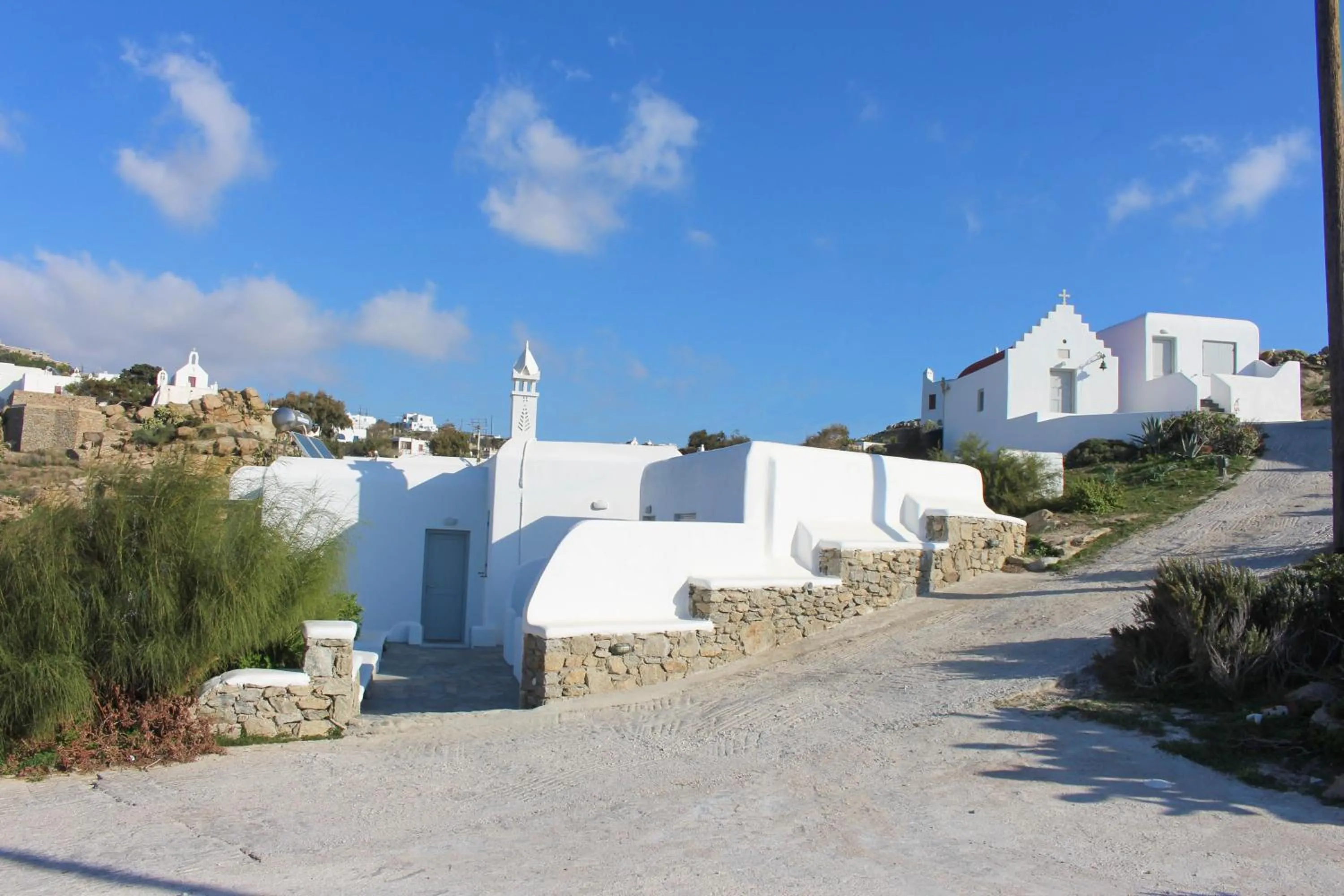 Facade/entrance in Crystal View Mykonos