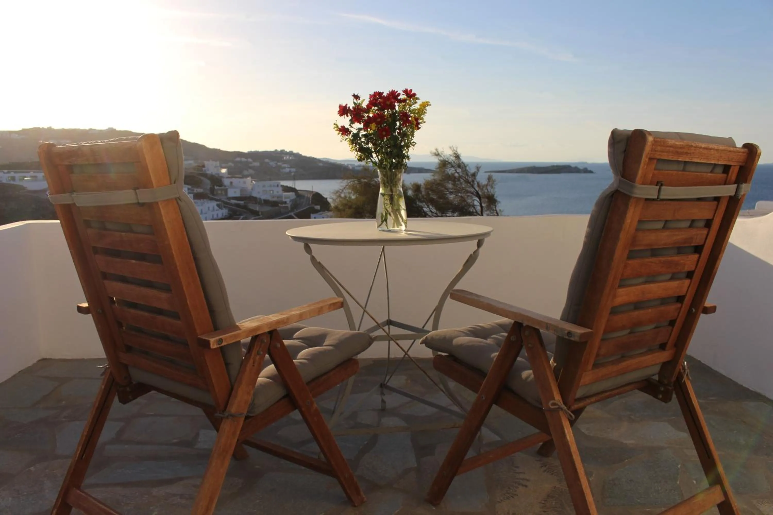Balcony/Terrace in Crystal View Mykonos