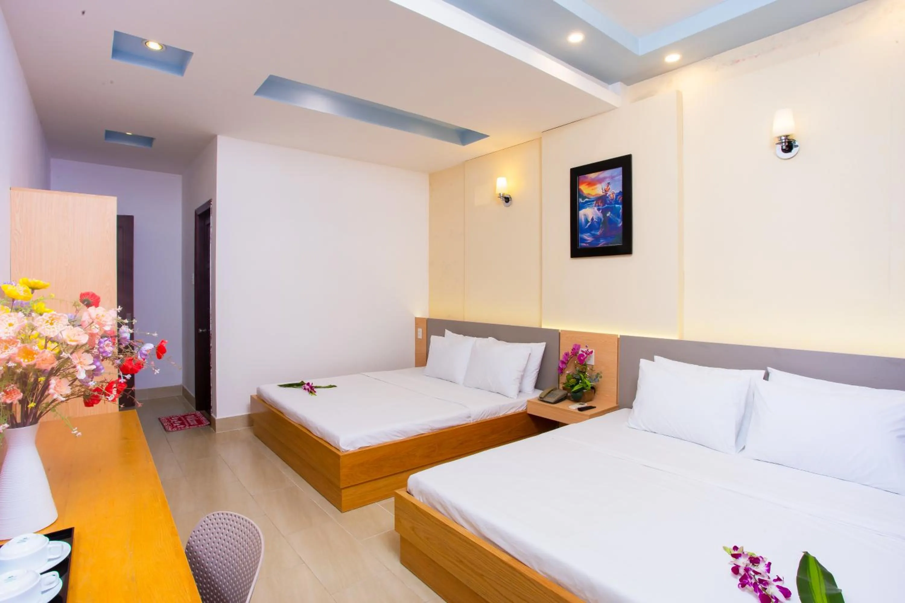 Bedroom, Bed in Gold Stars Hotel