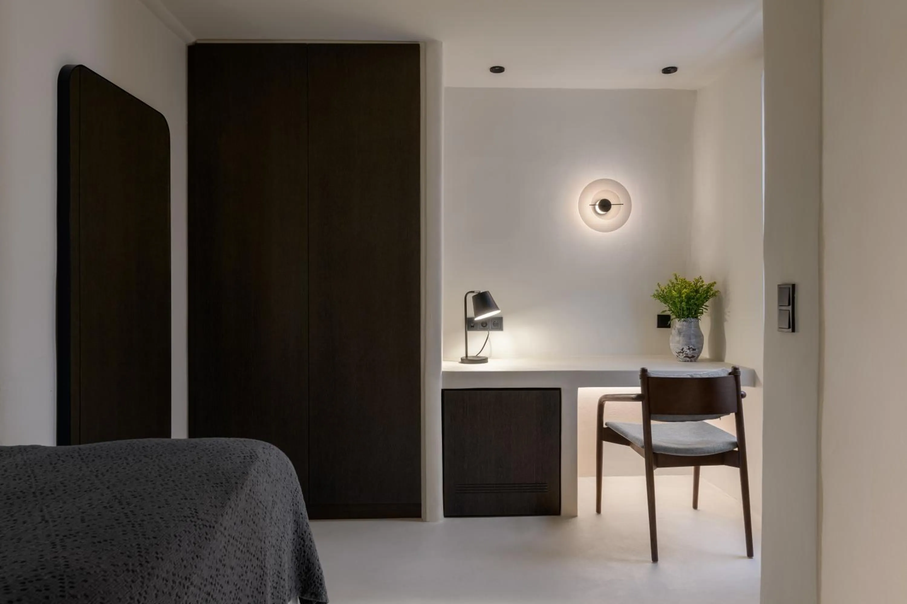 Bed in Rocabella Mykonos Hotel