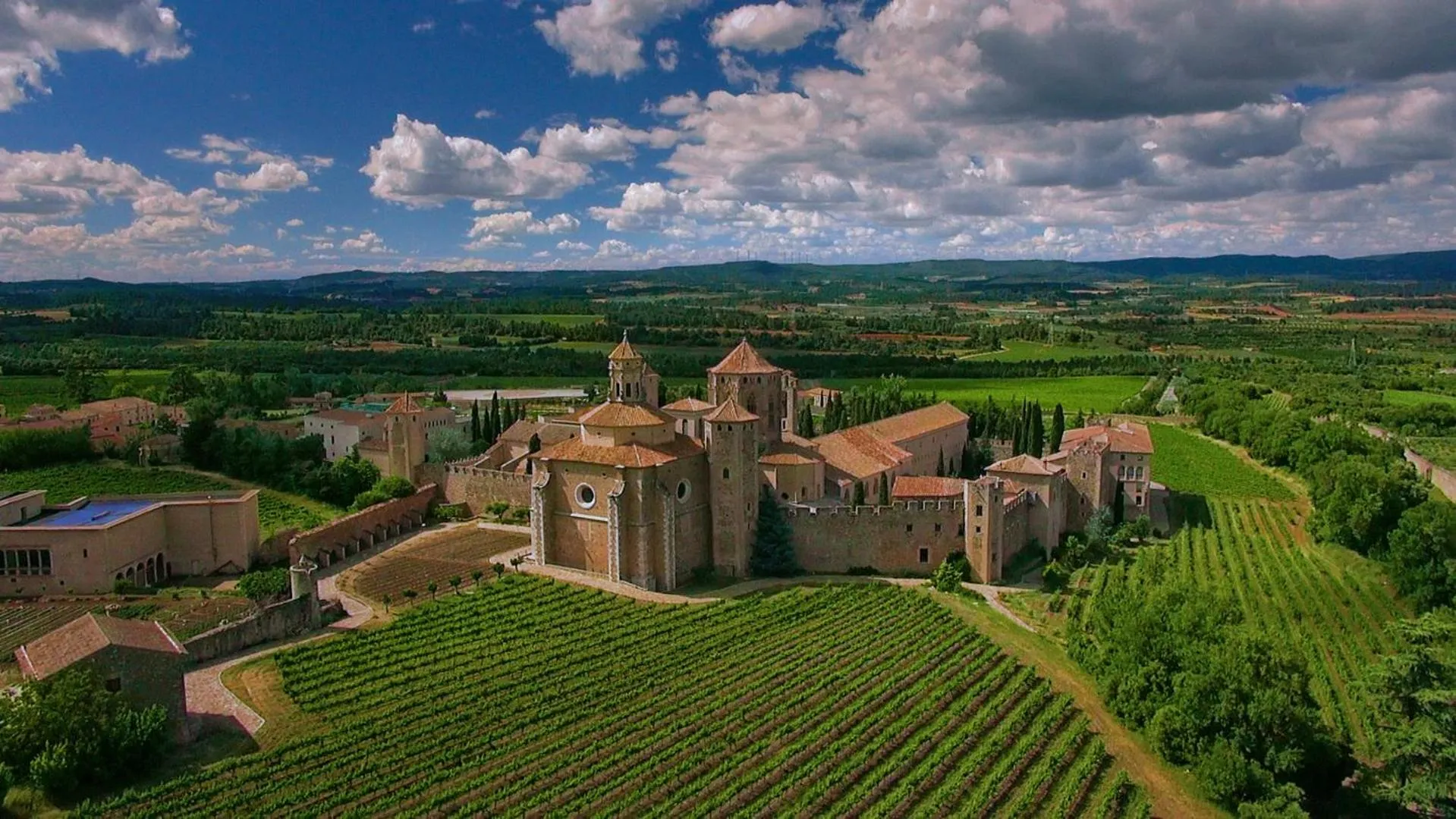 Bird's eye view in Hostatgeria de Poblet