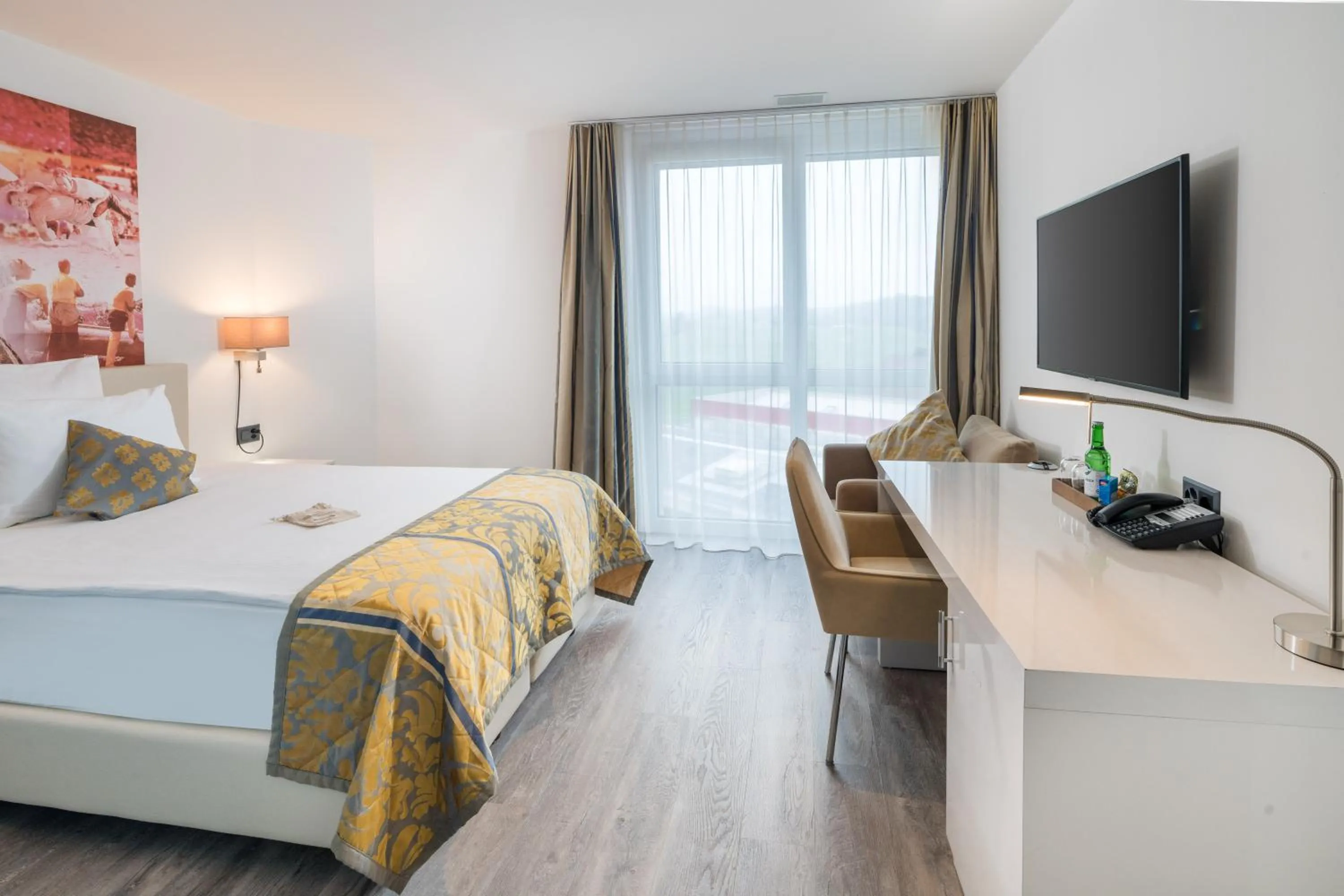 Bed in Hotel Swiss Star