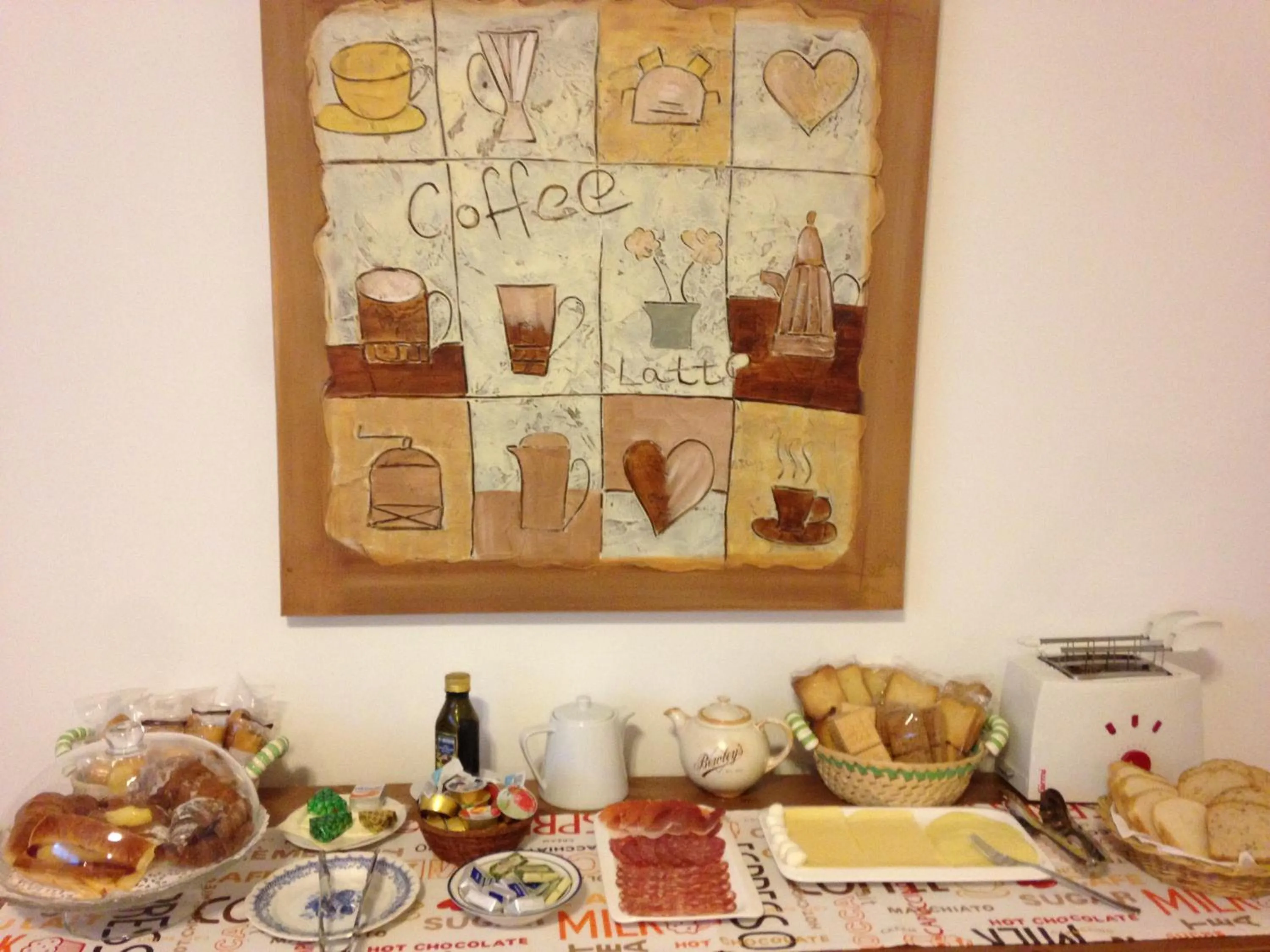 Continental breakfast in Inn Rome B&B