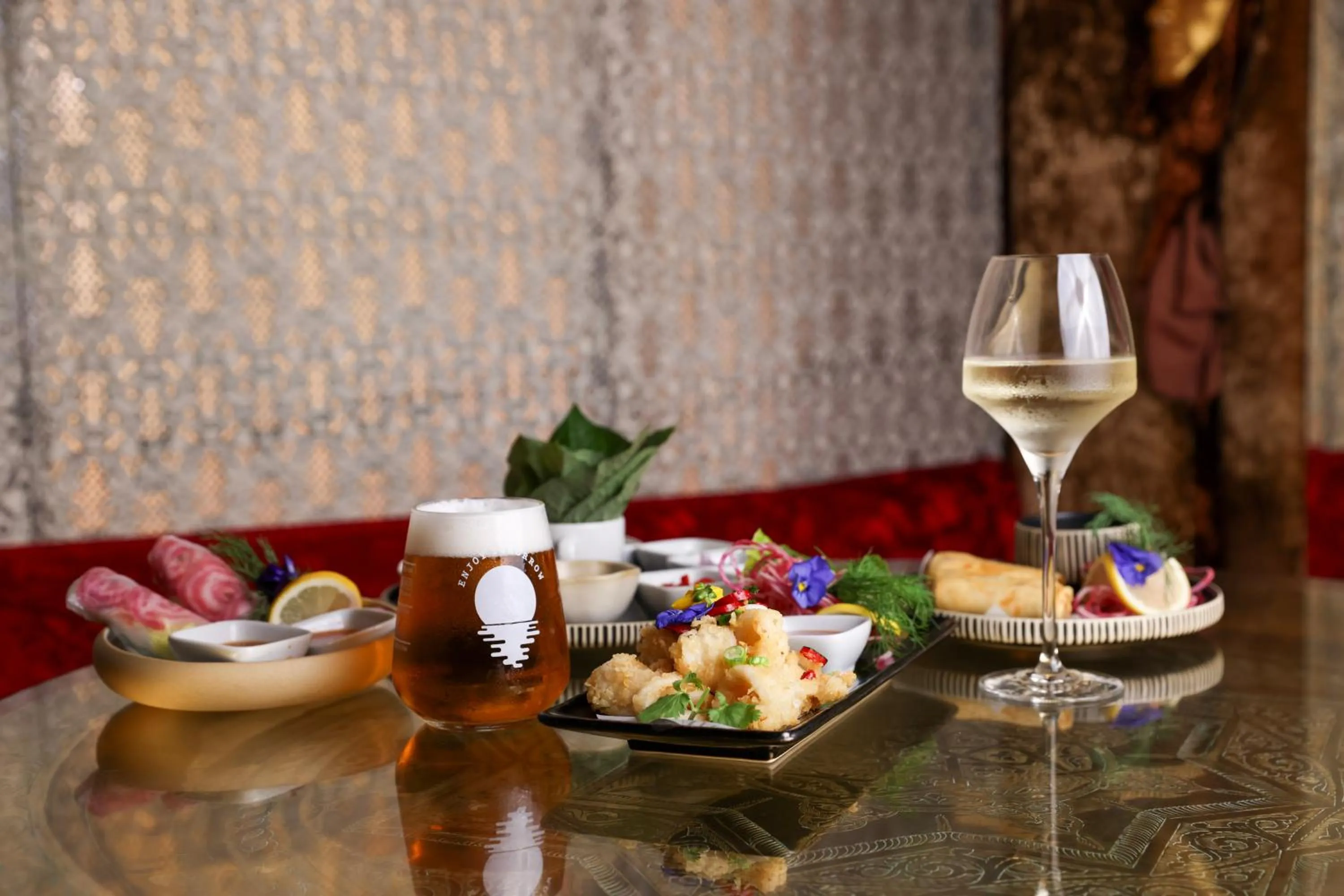 Food and drinks in Crazy Bear Beaconsfield