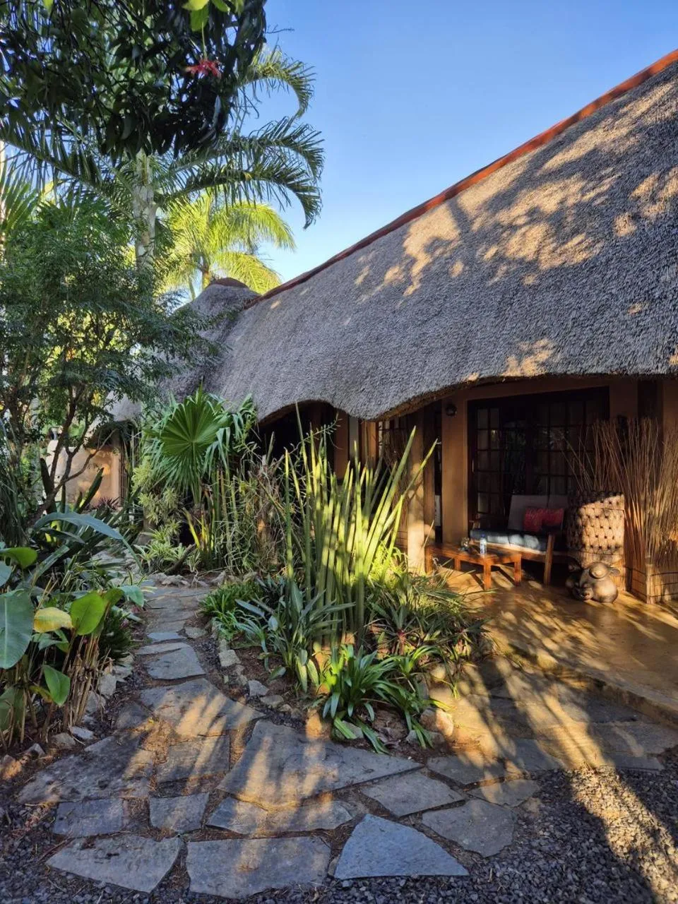 Garden in Afrikhaya Guest House