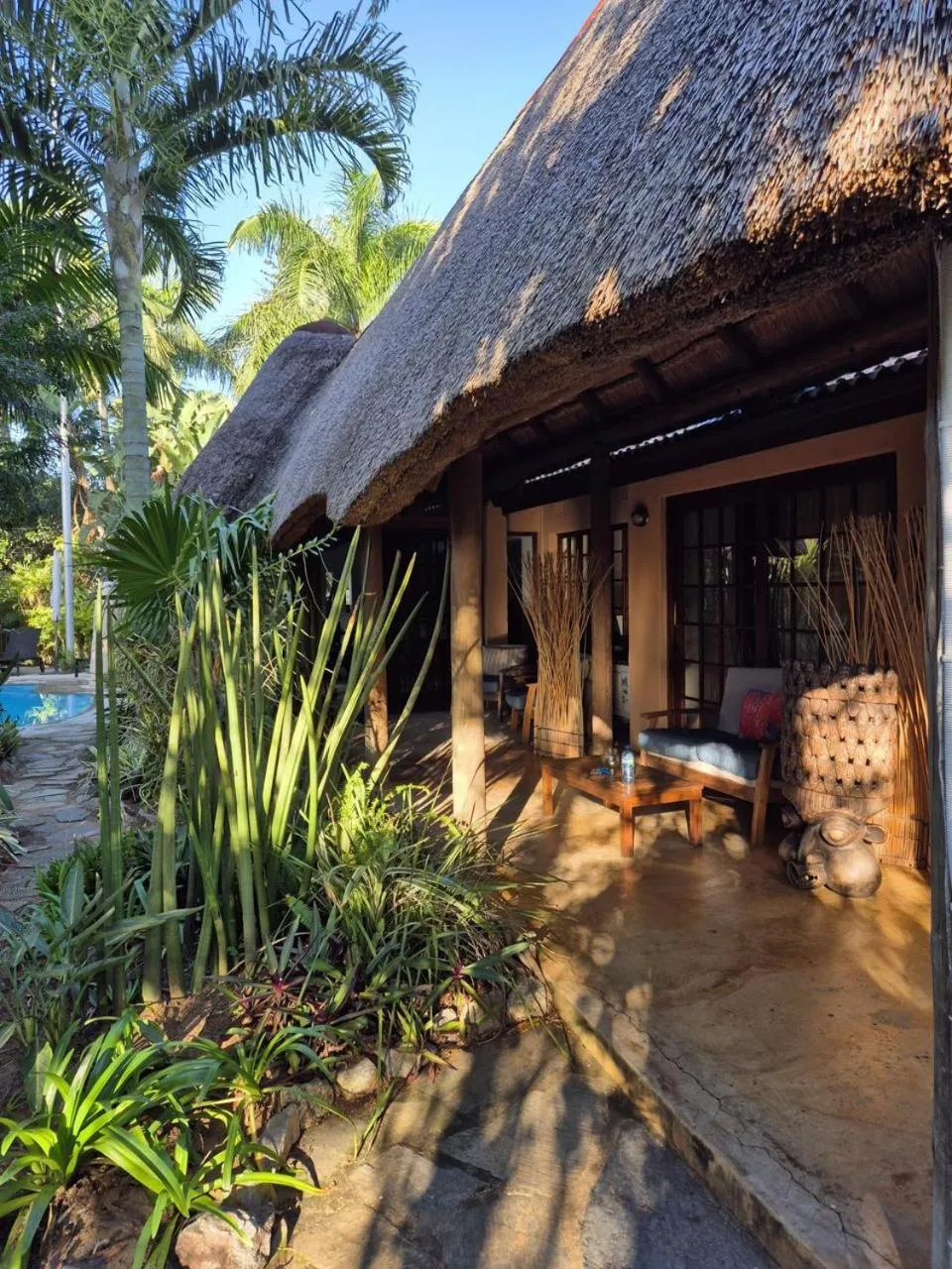 Patio in Afrikhaya Guest House