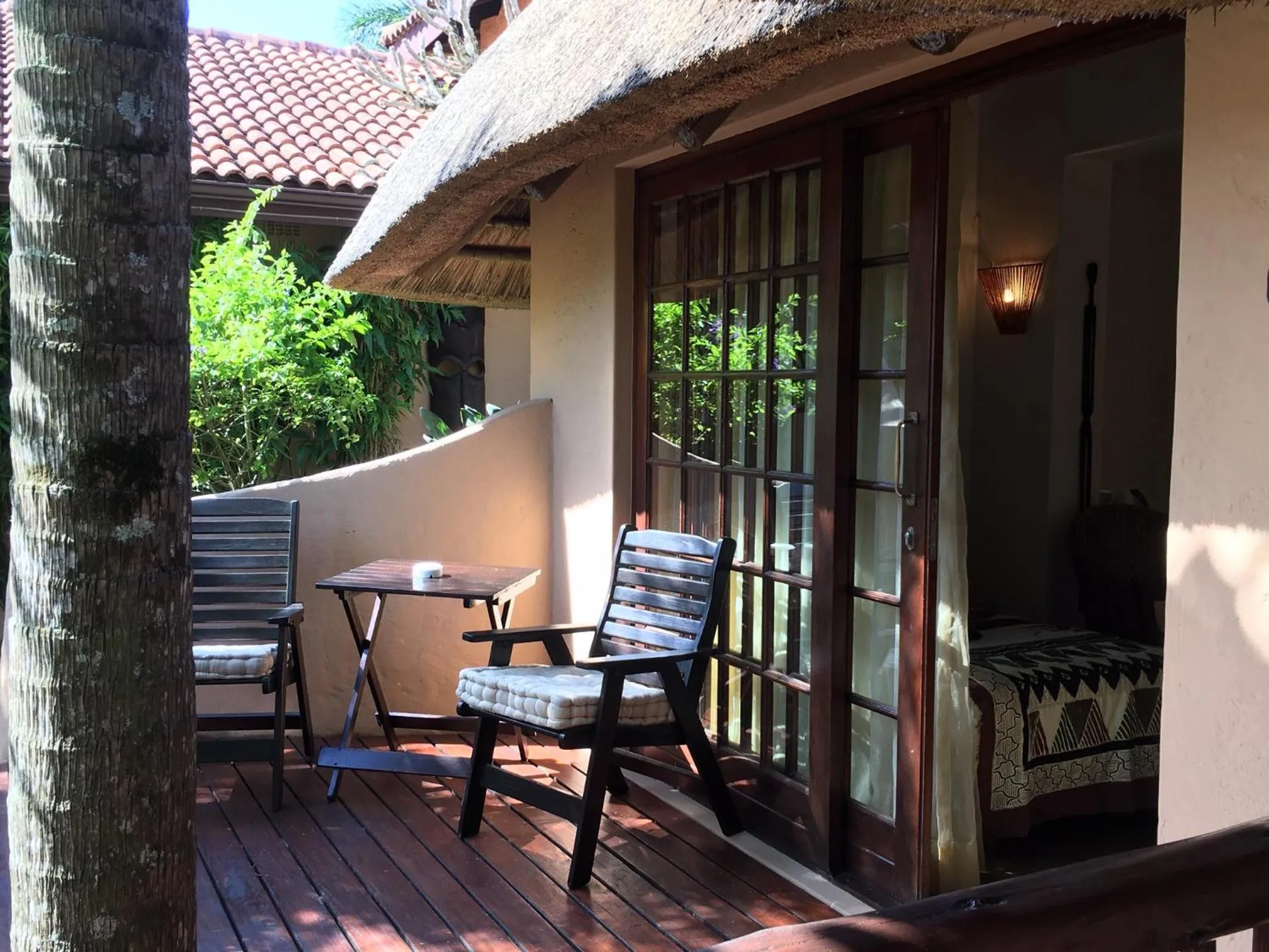 Balcony/Terrace in Afrikhaya Guest House