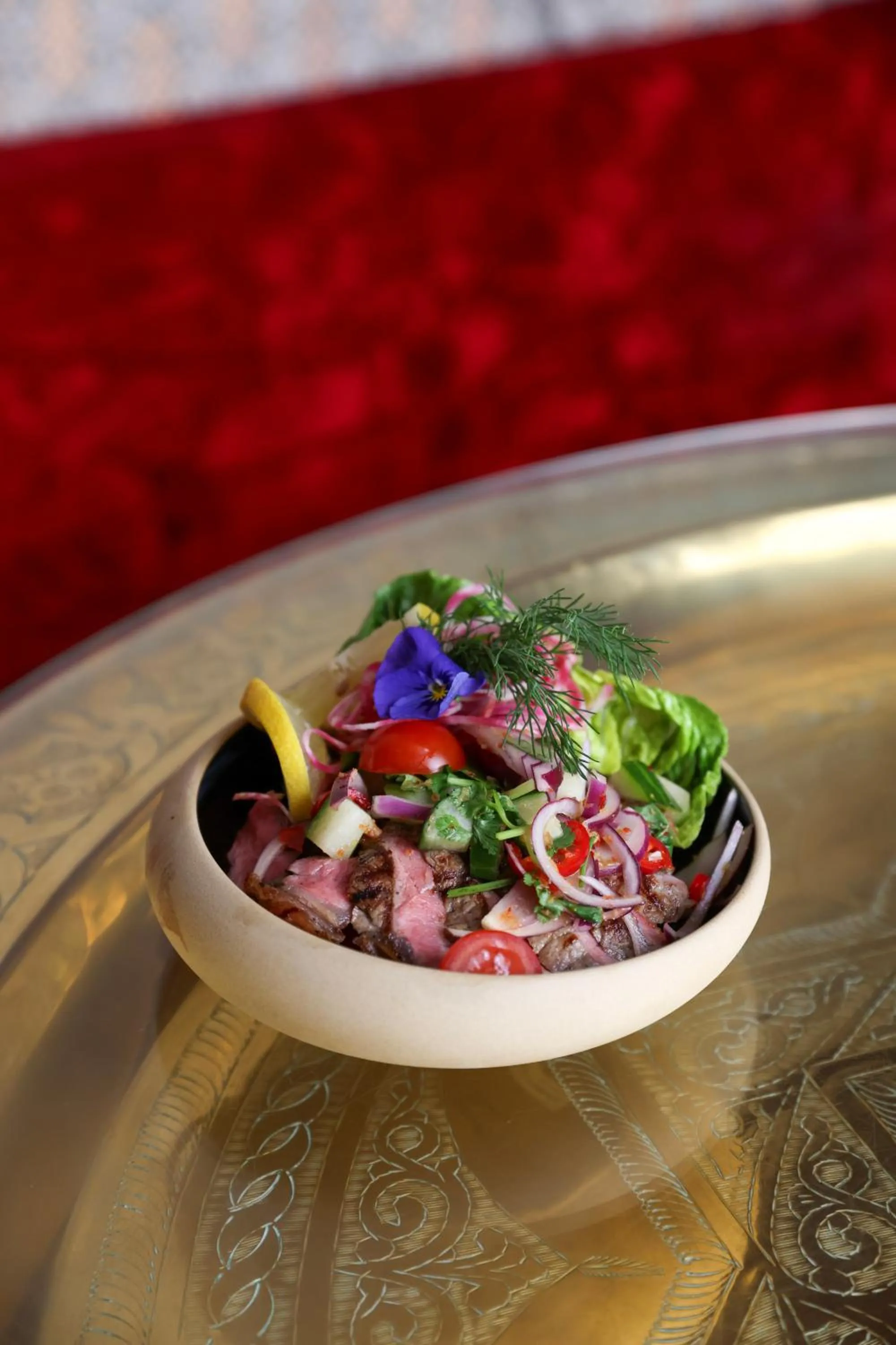 Food in Crazy Bear Stadhampton