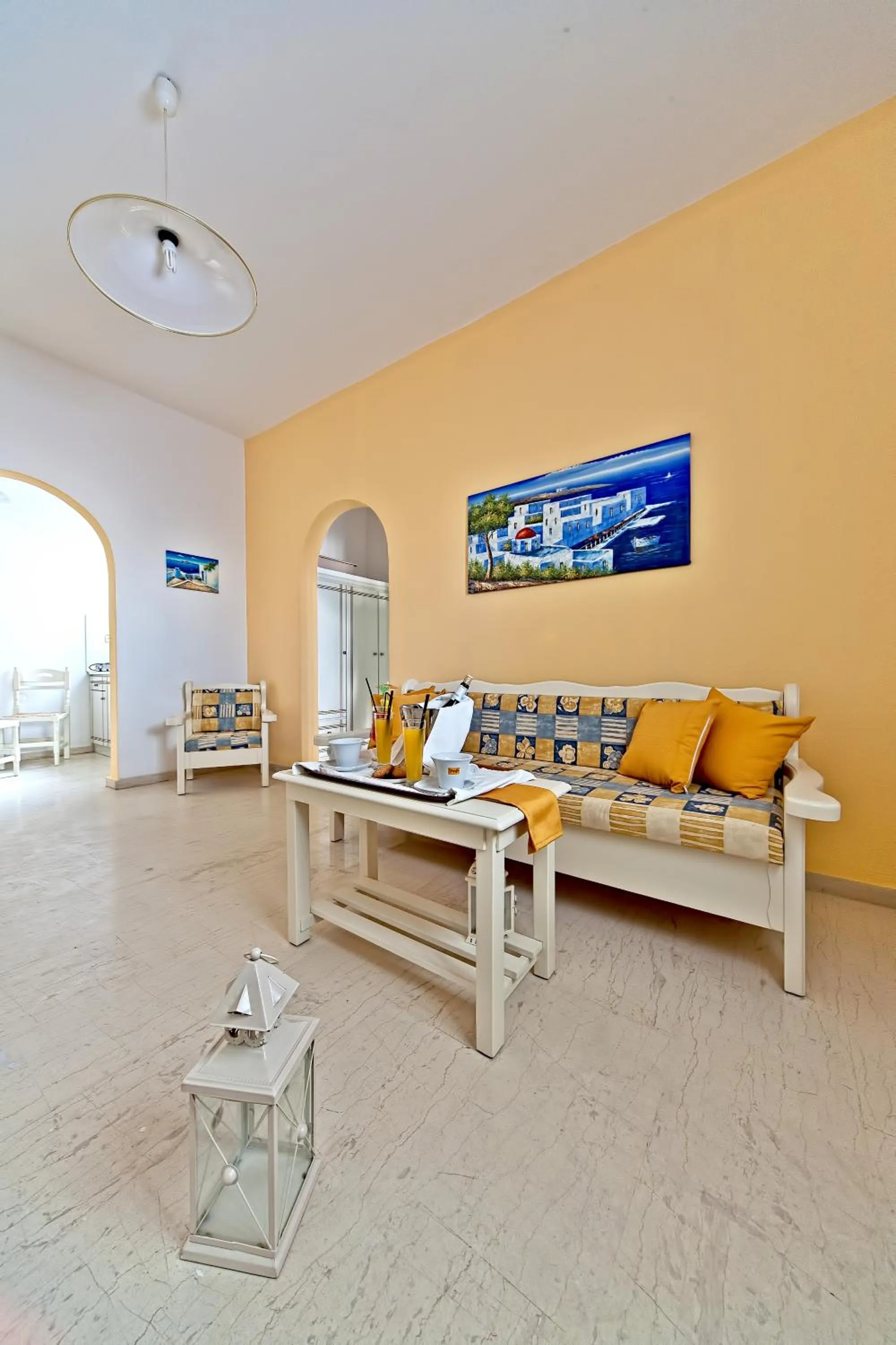 Living room in Sellada Apartments