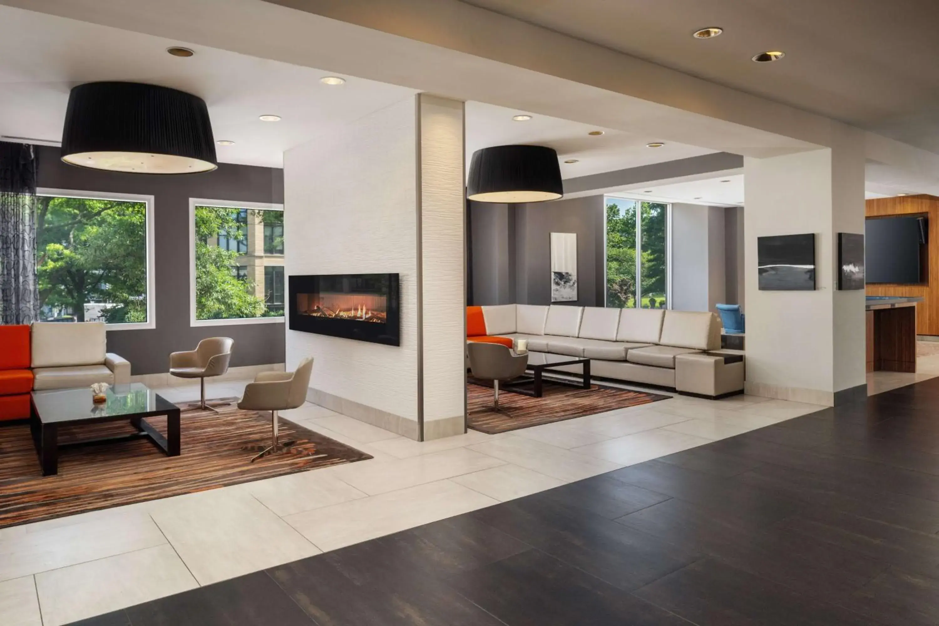 Lobby or reception in Embassy Suites by Hilton Washington DC Chevy Chase Pavilion Lobby or reception in Embassy Suites by Hilton Washington DC Chevy Chase Pavilion