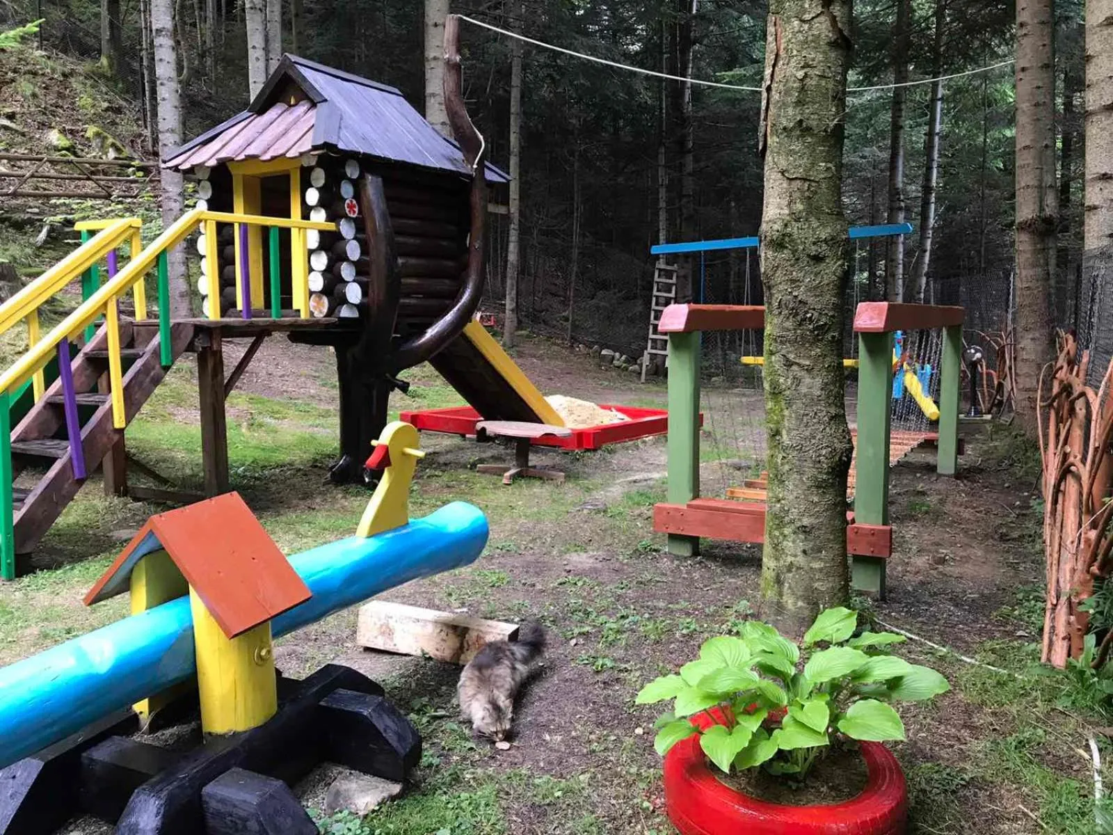 Children play ground in Hotel Dykyi Med