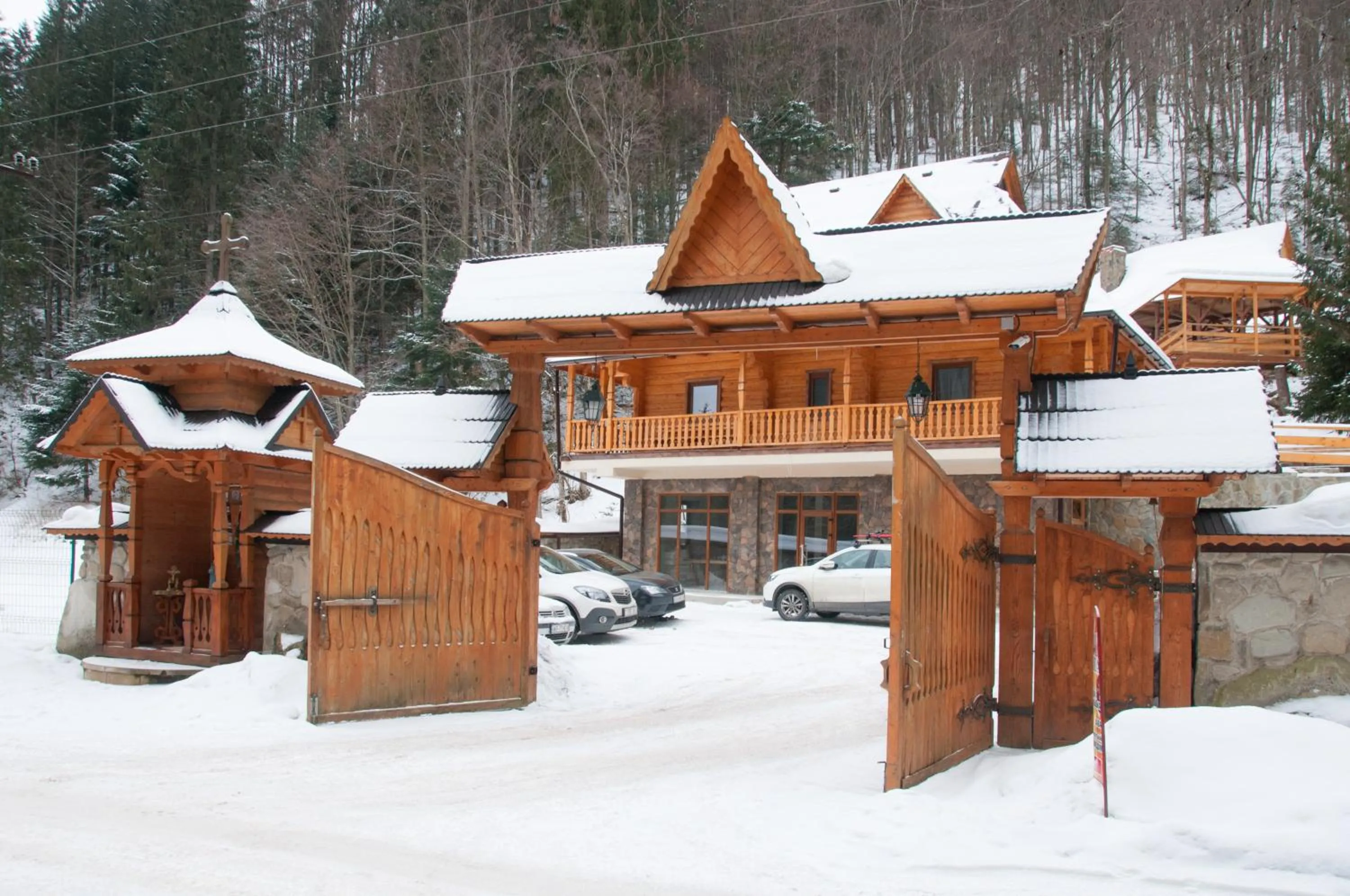 Property building in Hotel Dykyi Med