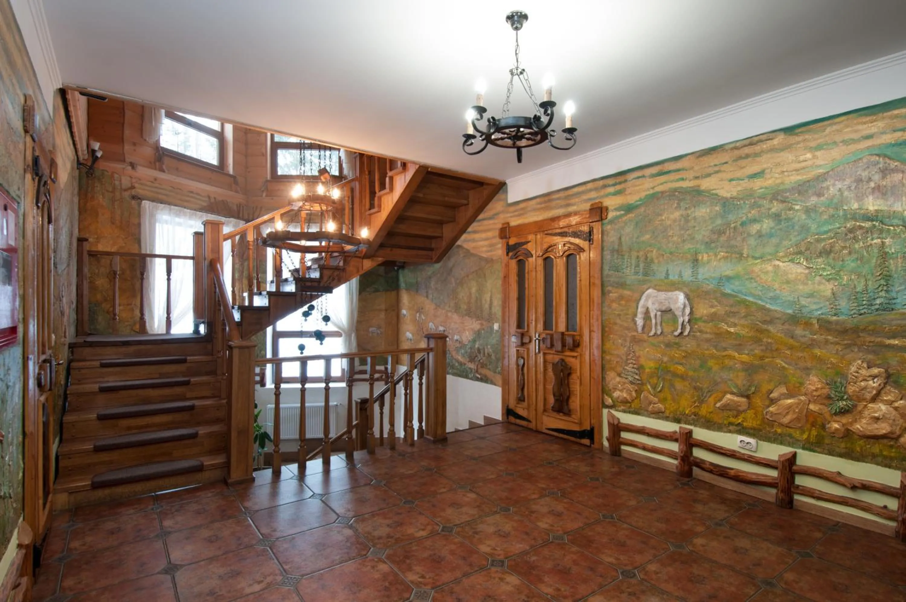 Lobby or reception in Hotel Dykyi Med