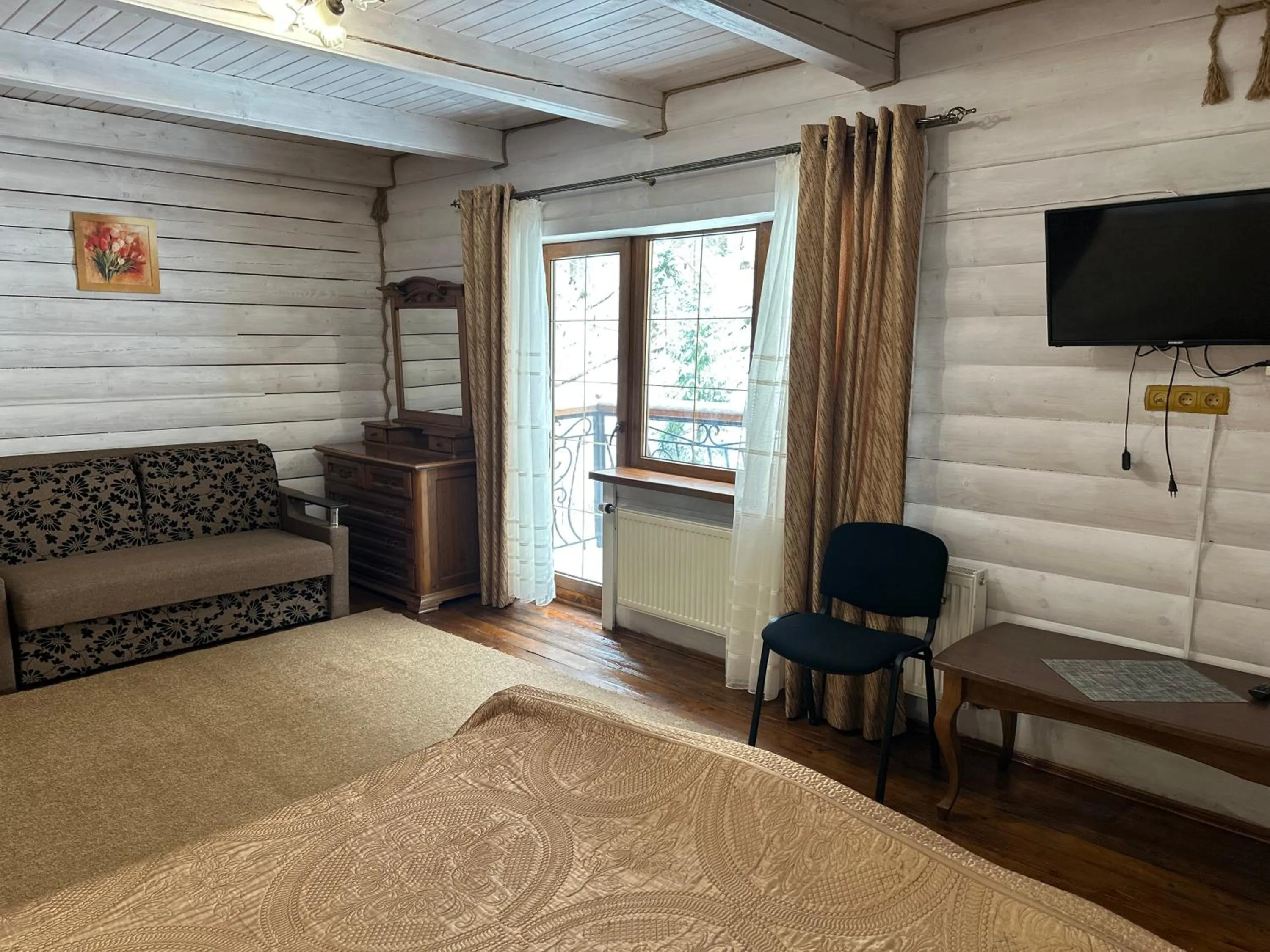 Photo of the whole room, Bed in Hotel Dykyi Med