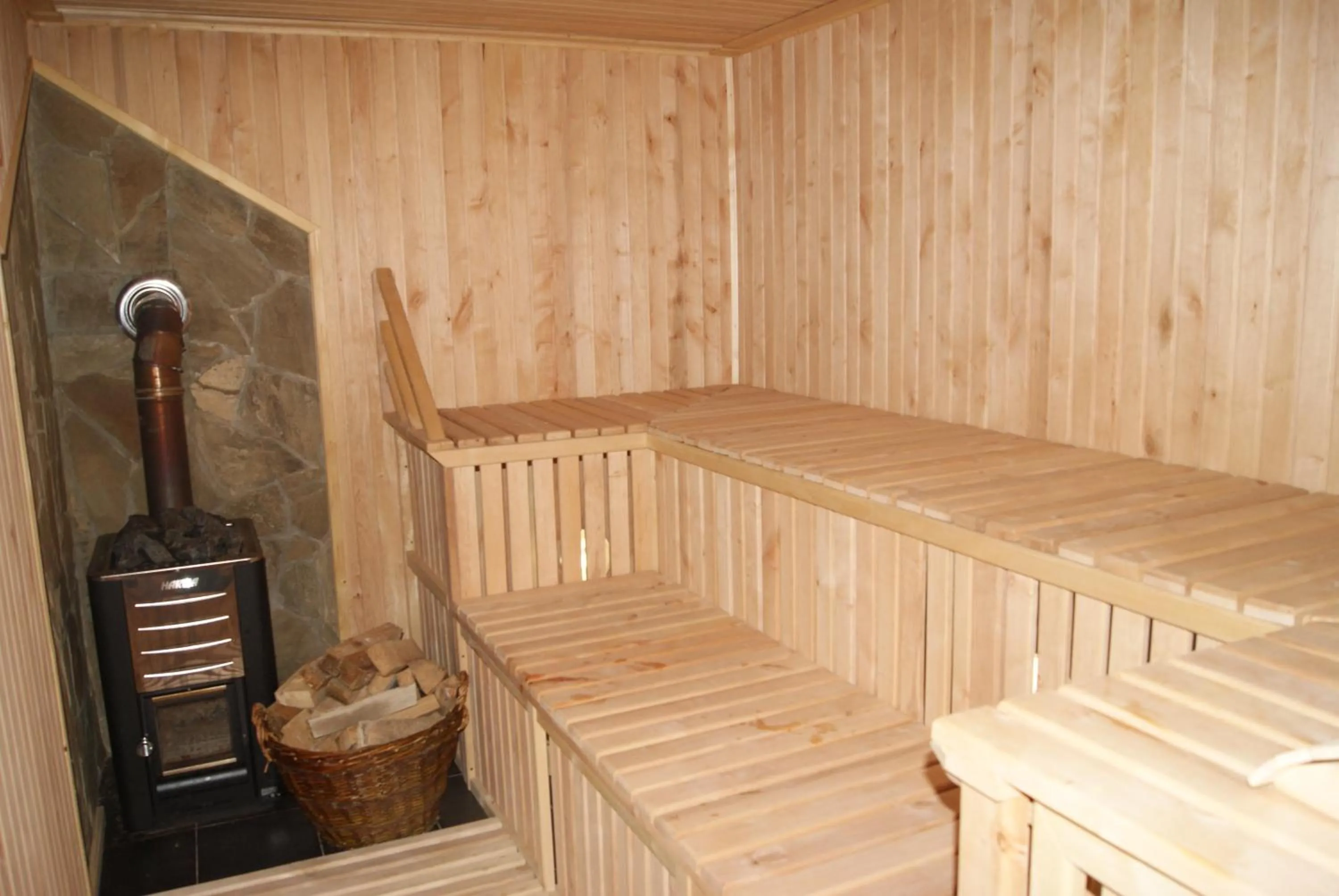 Sauna in Hotel Dykyi Med
