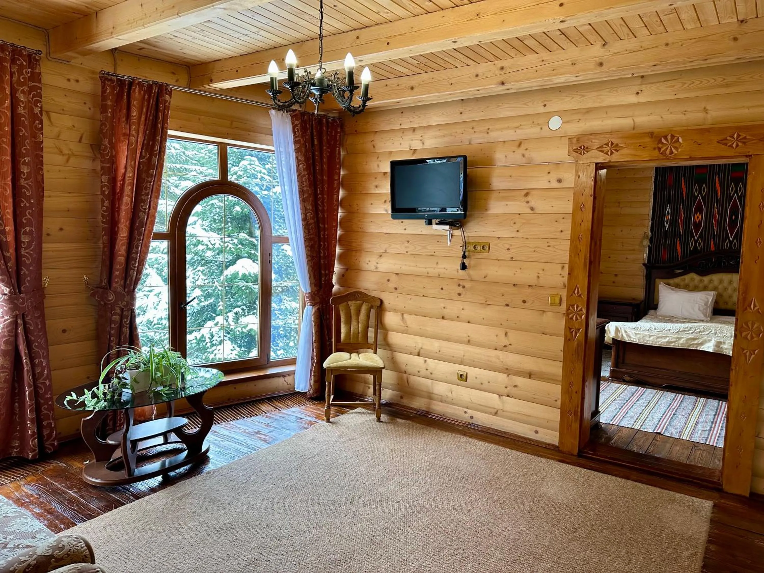 Photo of the whole room, Bed in Hotel Dykyi Med